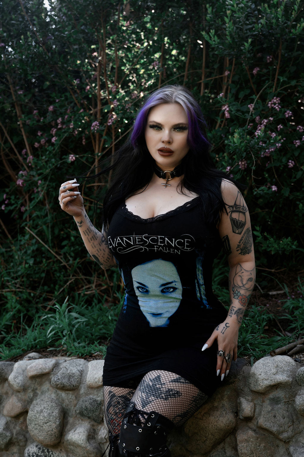 Vera's Eyecandy Evanescence Lace Strap Dress