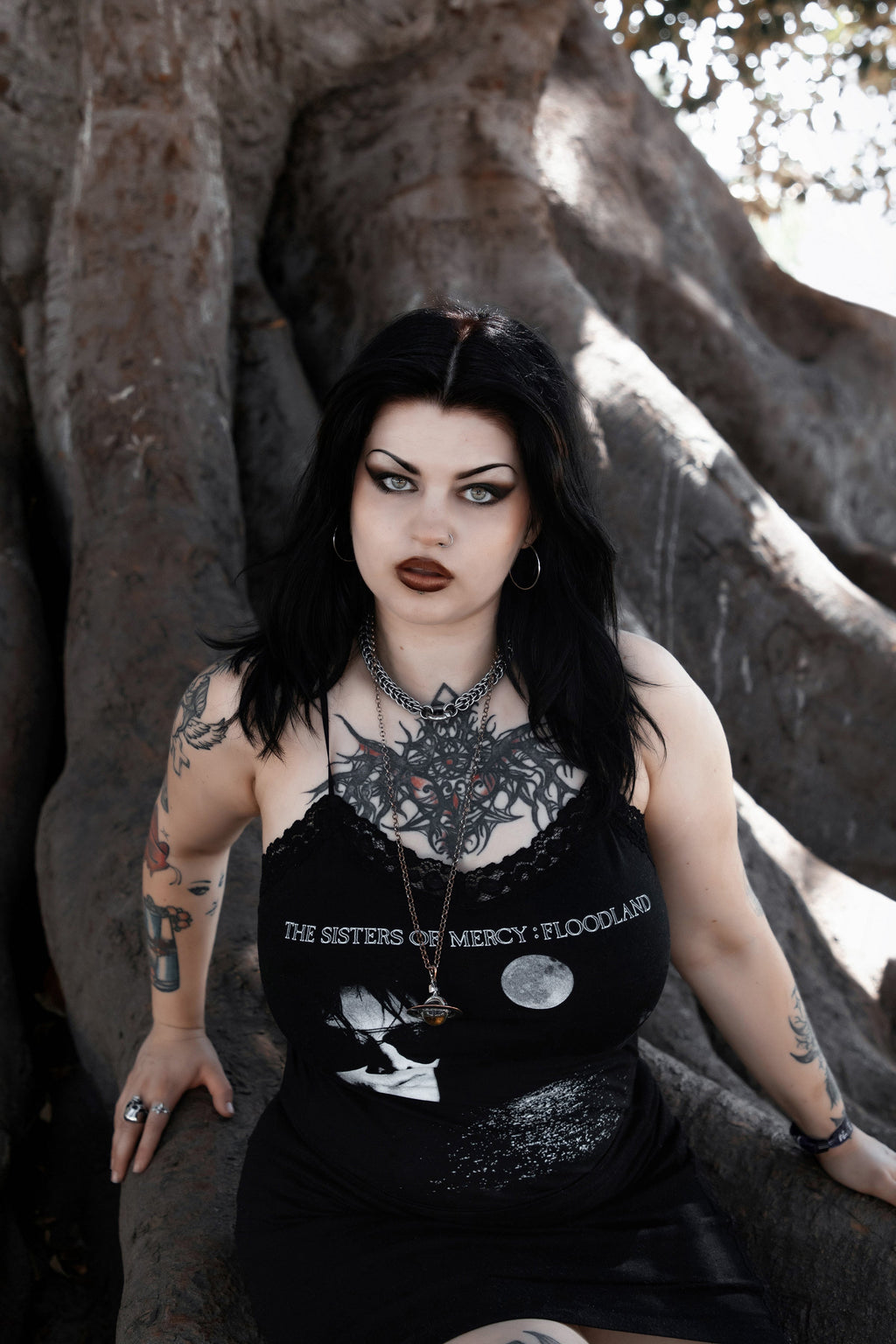 Vera's Eyecandy Sisters of Mercy Lace Cami Tank Top