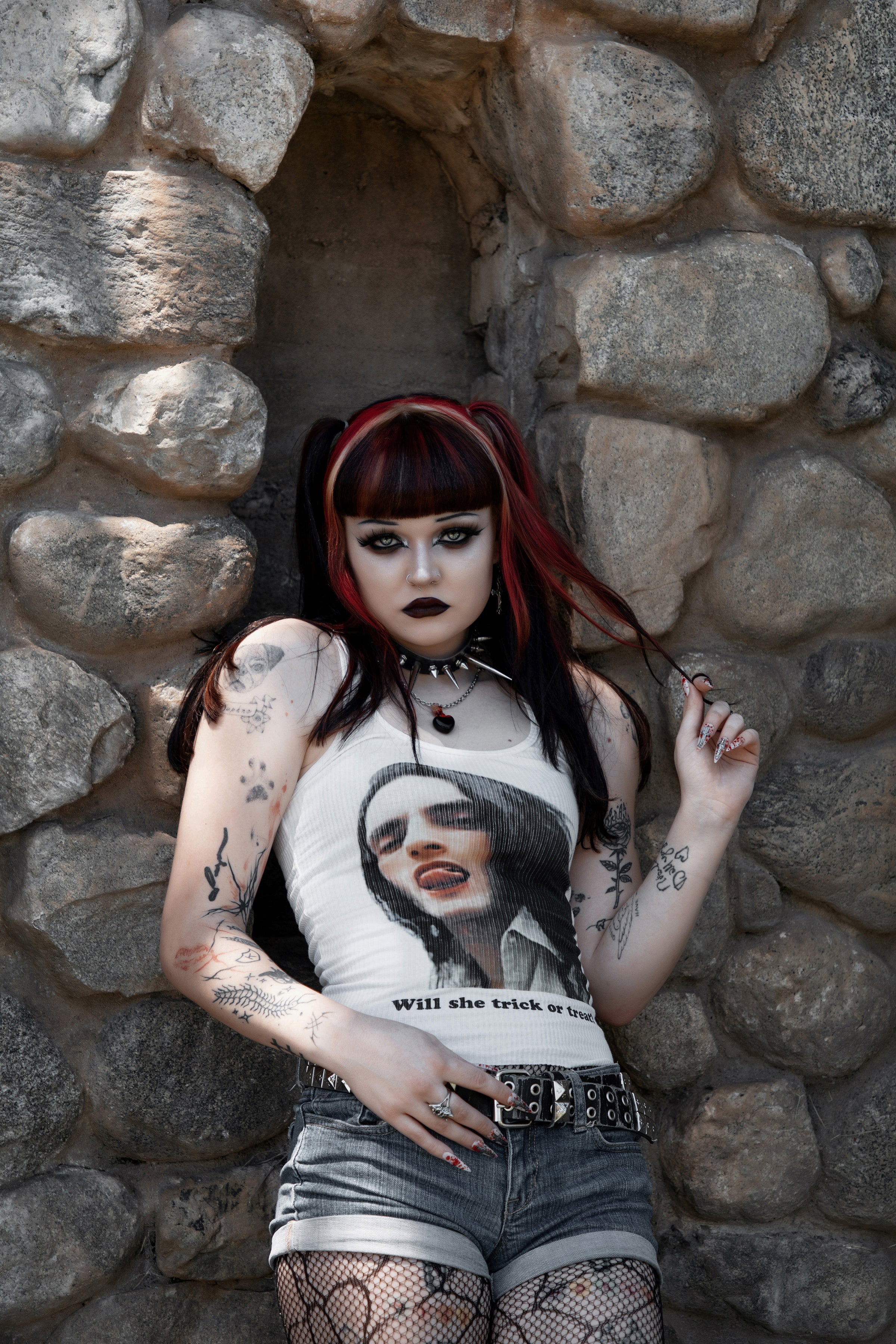 Vera's Eyecandy Peter 'Trick or Treat' Ribbed TON Tank Top