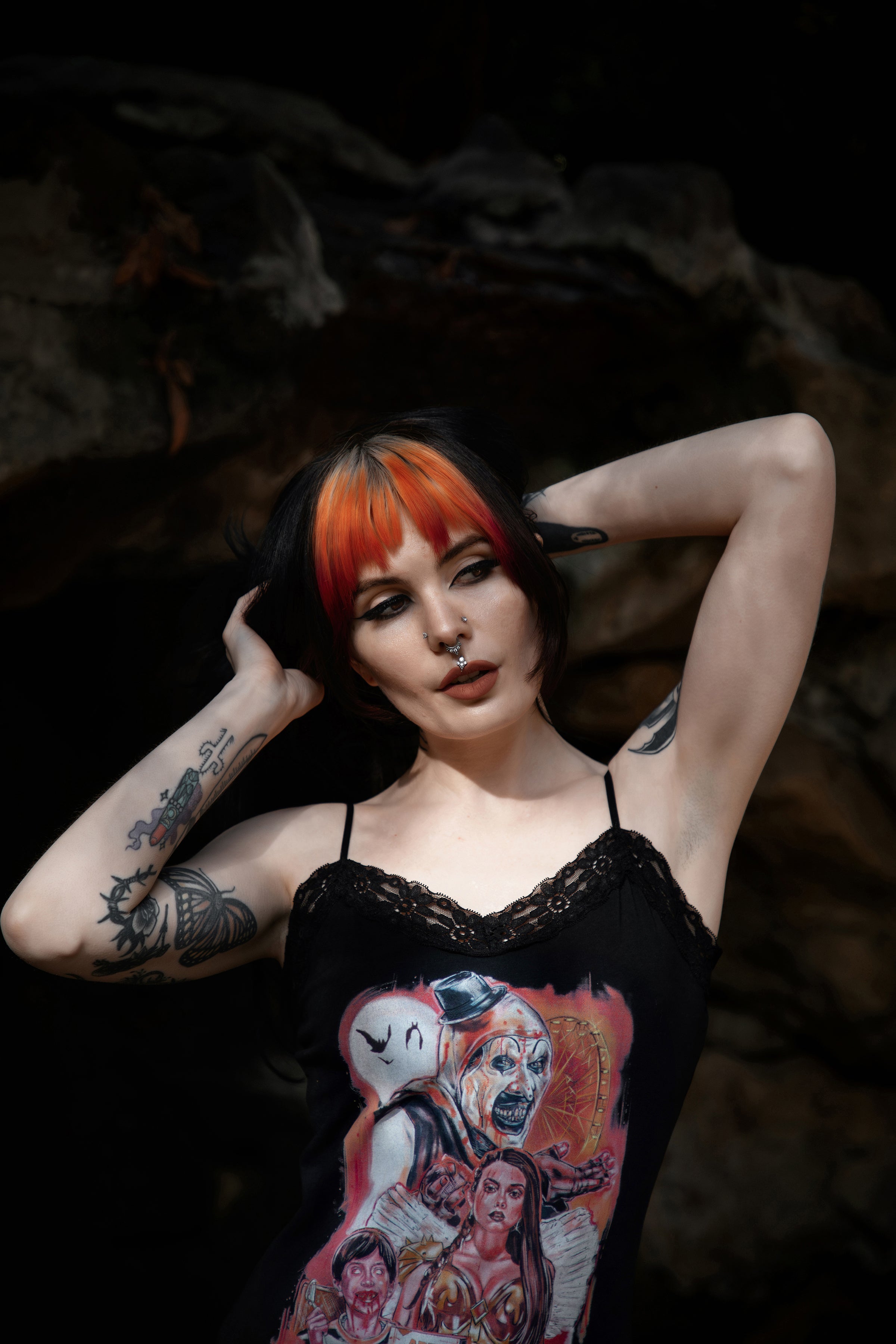 Vera's Eyecandy Art the Clown Crispies Lace Strap Dress