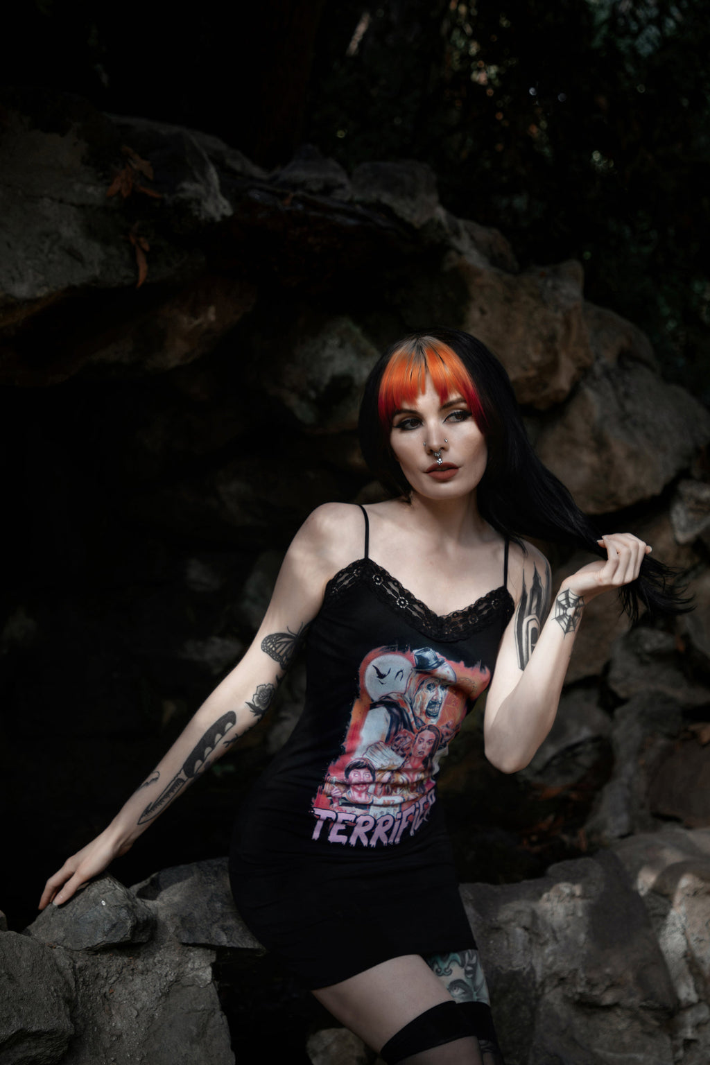 Vera's Eyecandy Art the Clown Crispies Lace Strap Dress
