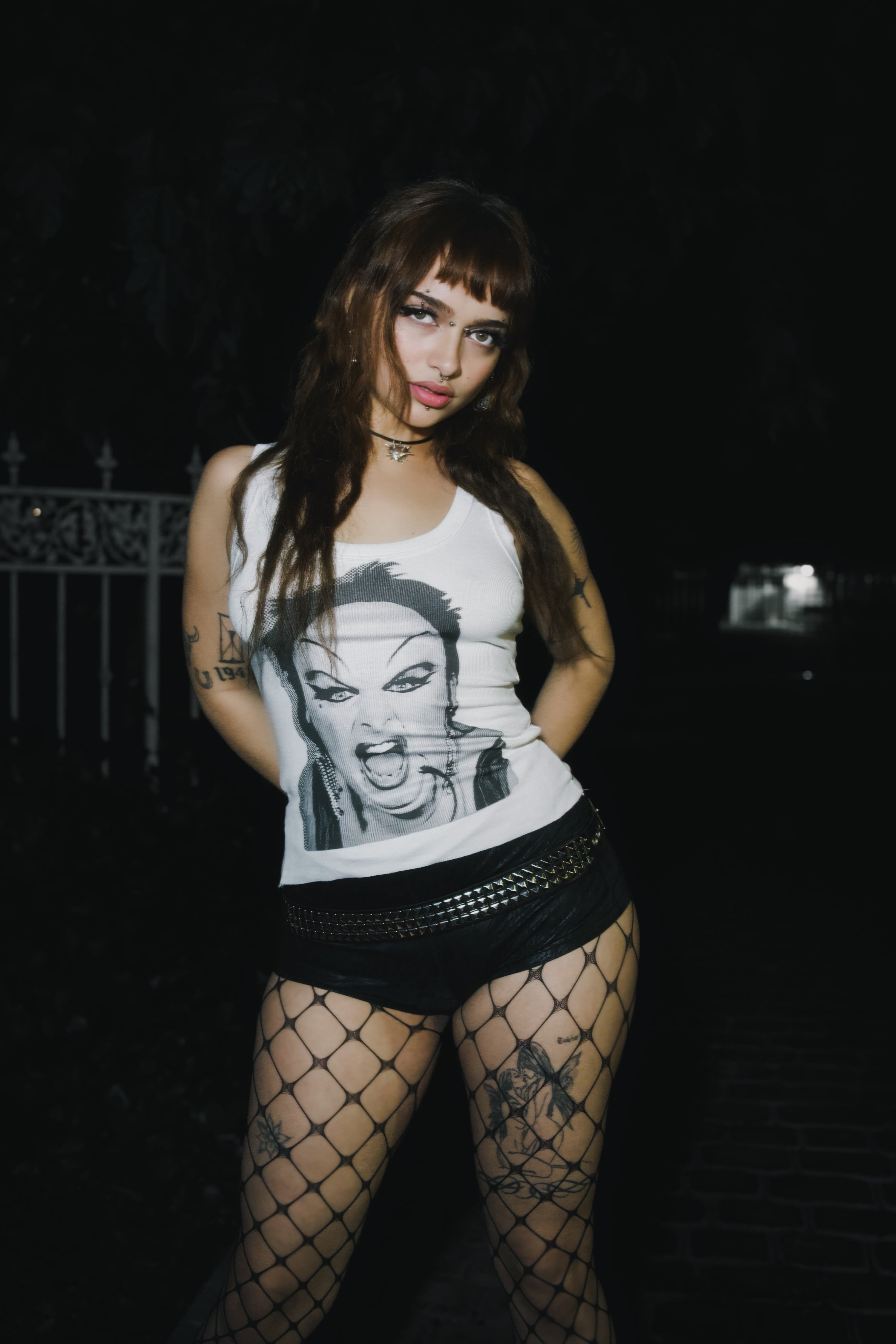 Vera's Eyecandy Divine Ribbed White Tank Top