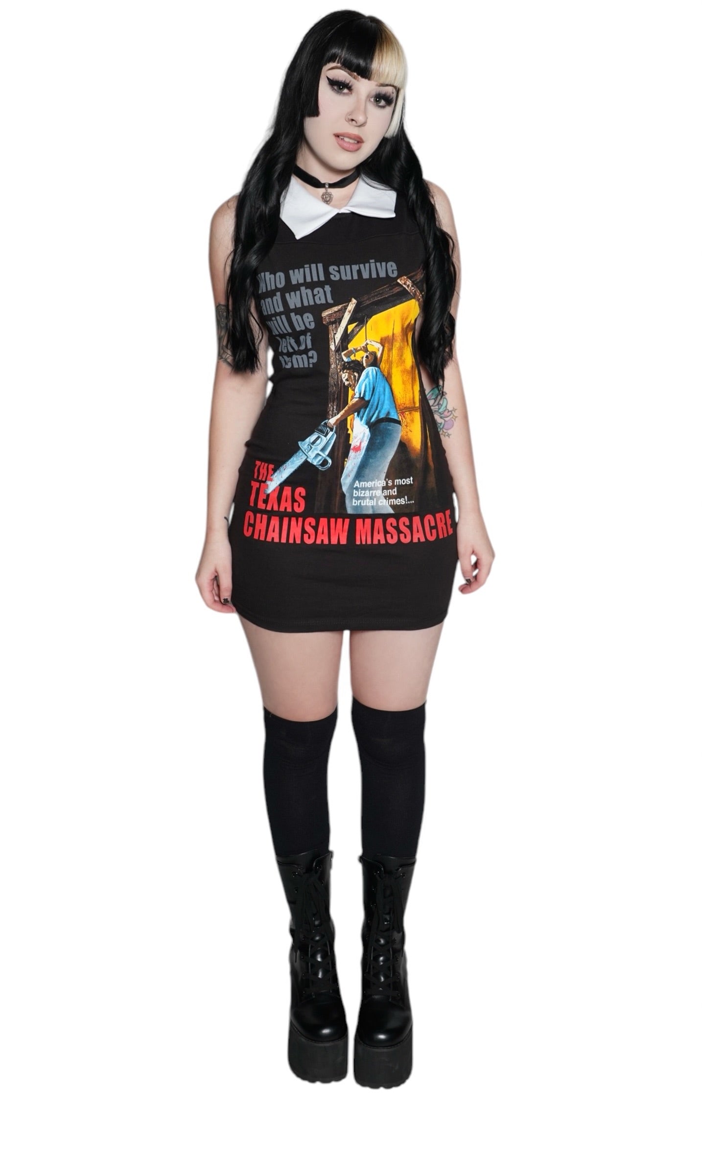 Vera's Eyecandy Texas Chainsaw Massacre Collar Dress