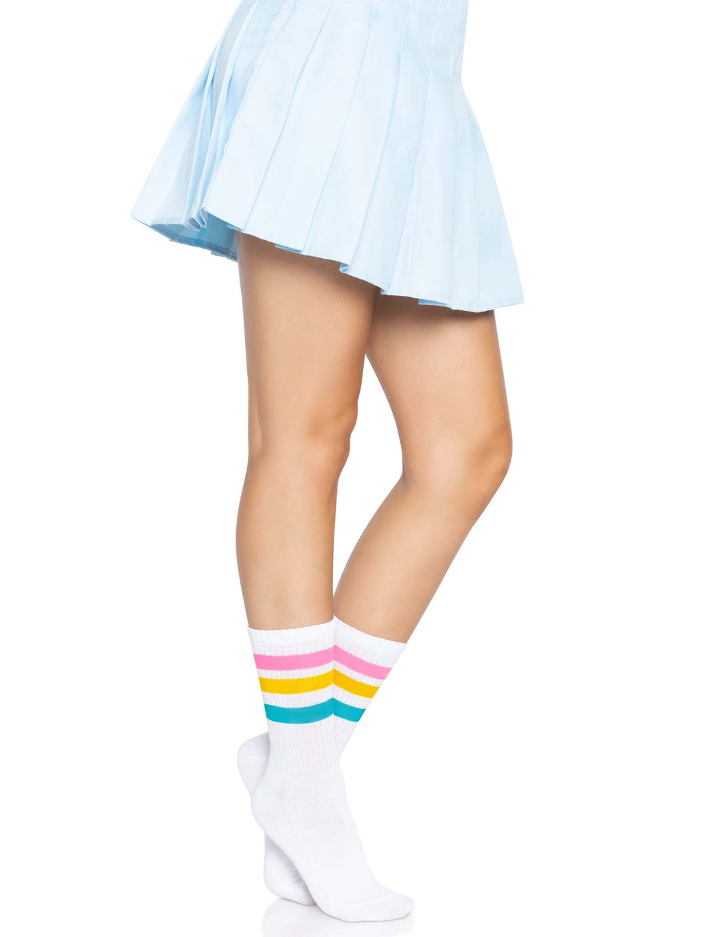 Leg Avenue Pride Stripe Crew Socks
