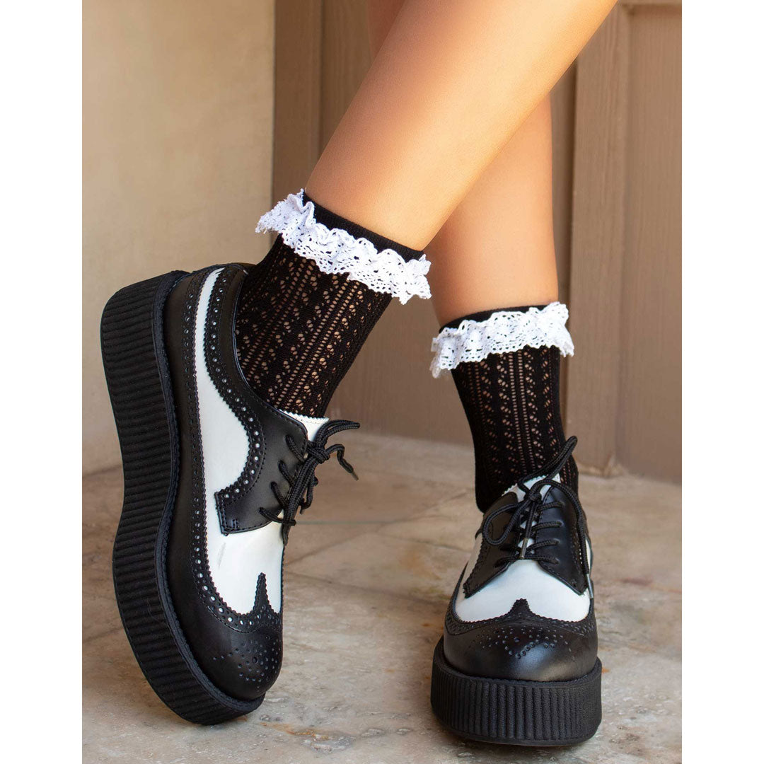 Leg Avenue Riley Crochet Anklet Socks