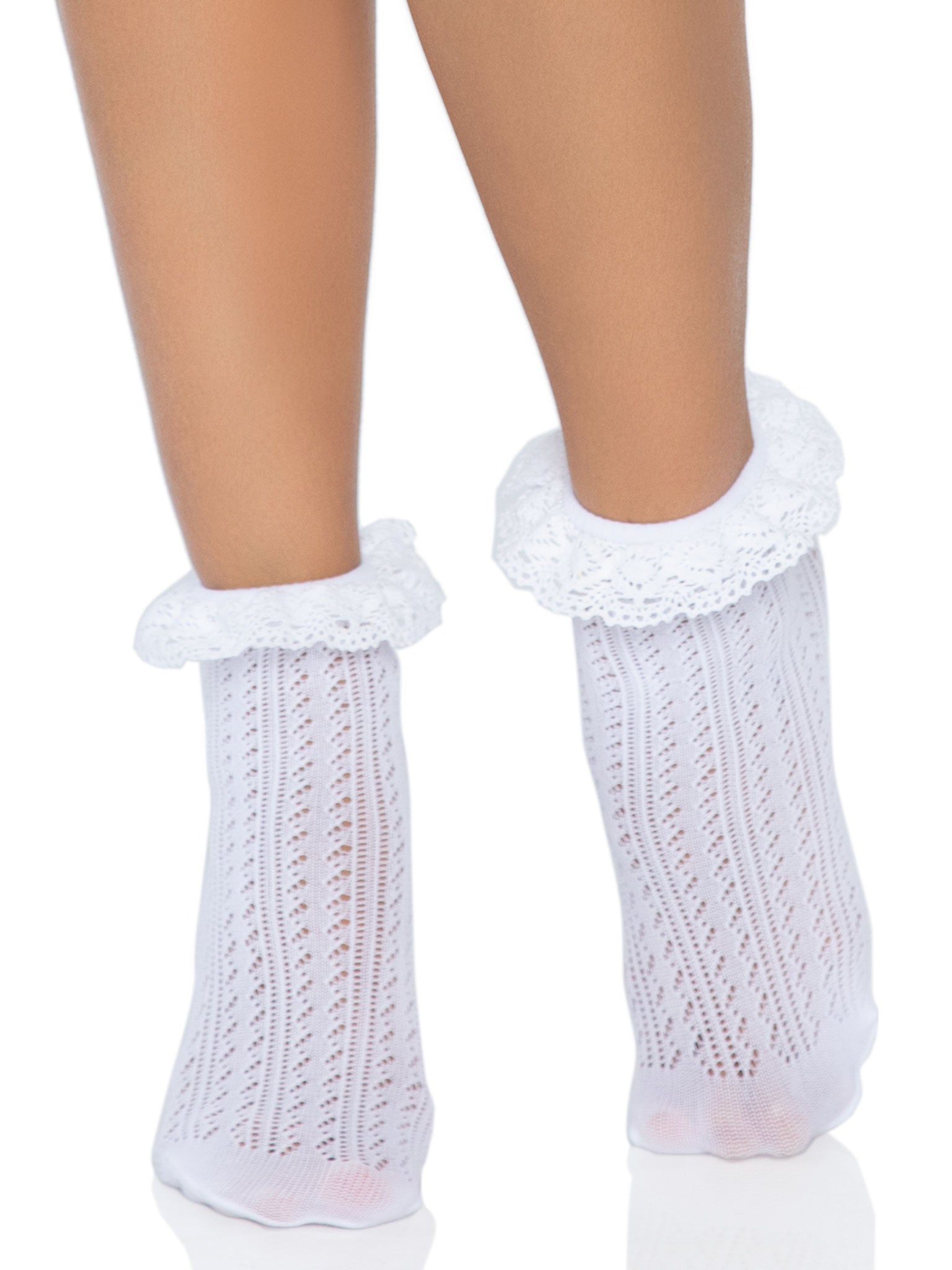 Leg Avenue Riley Crochet Anklet Socks