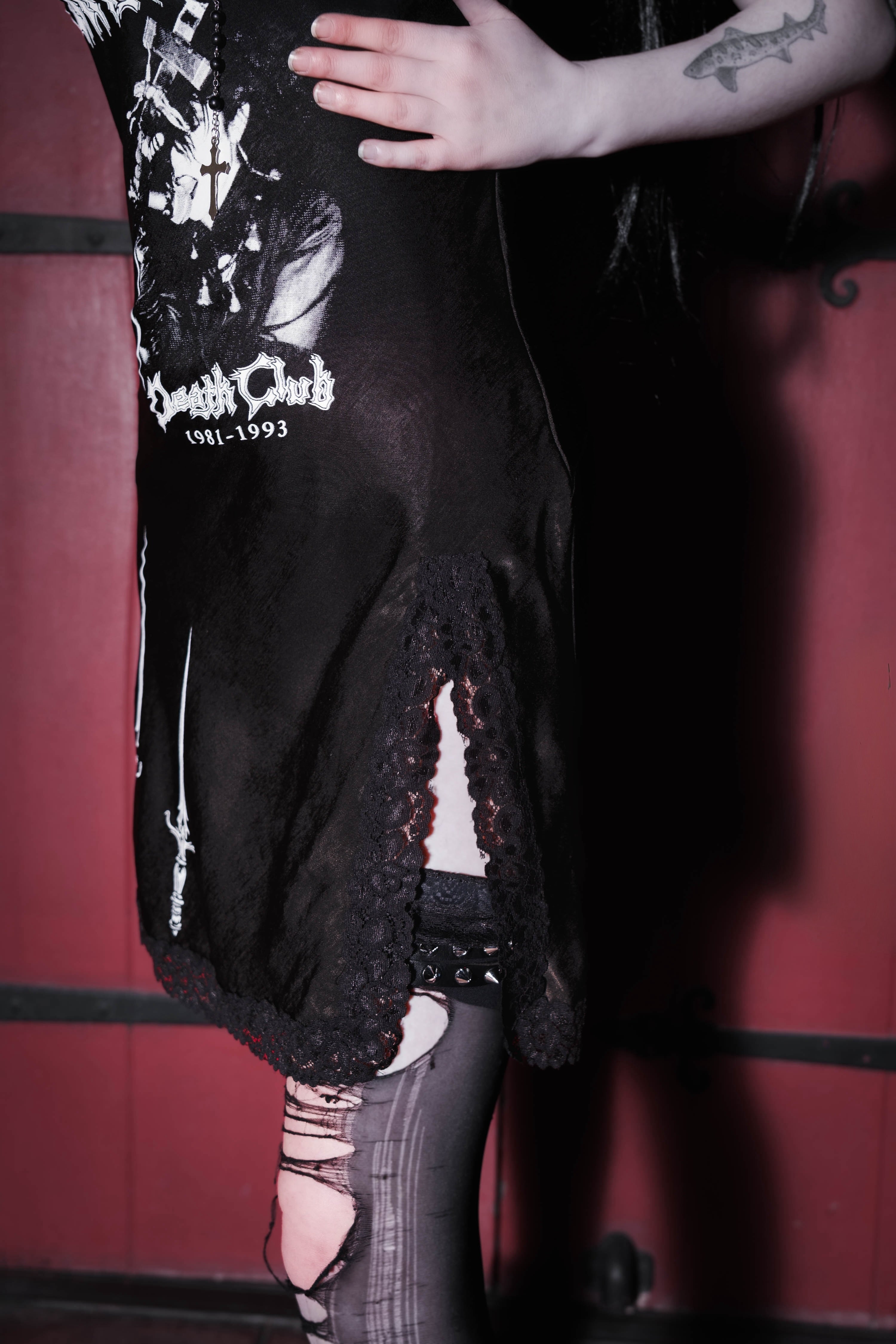 Vera's Eyecandy Christian Death Mini Slip Metal Dress