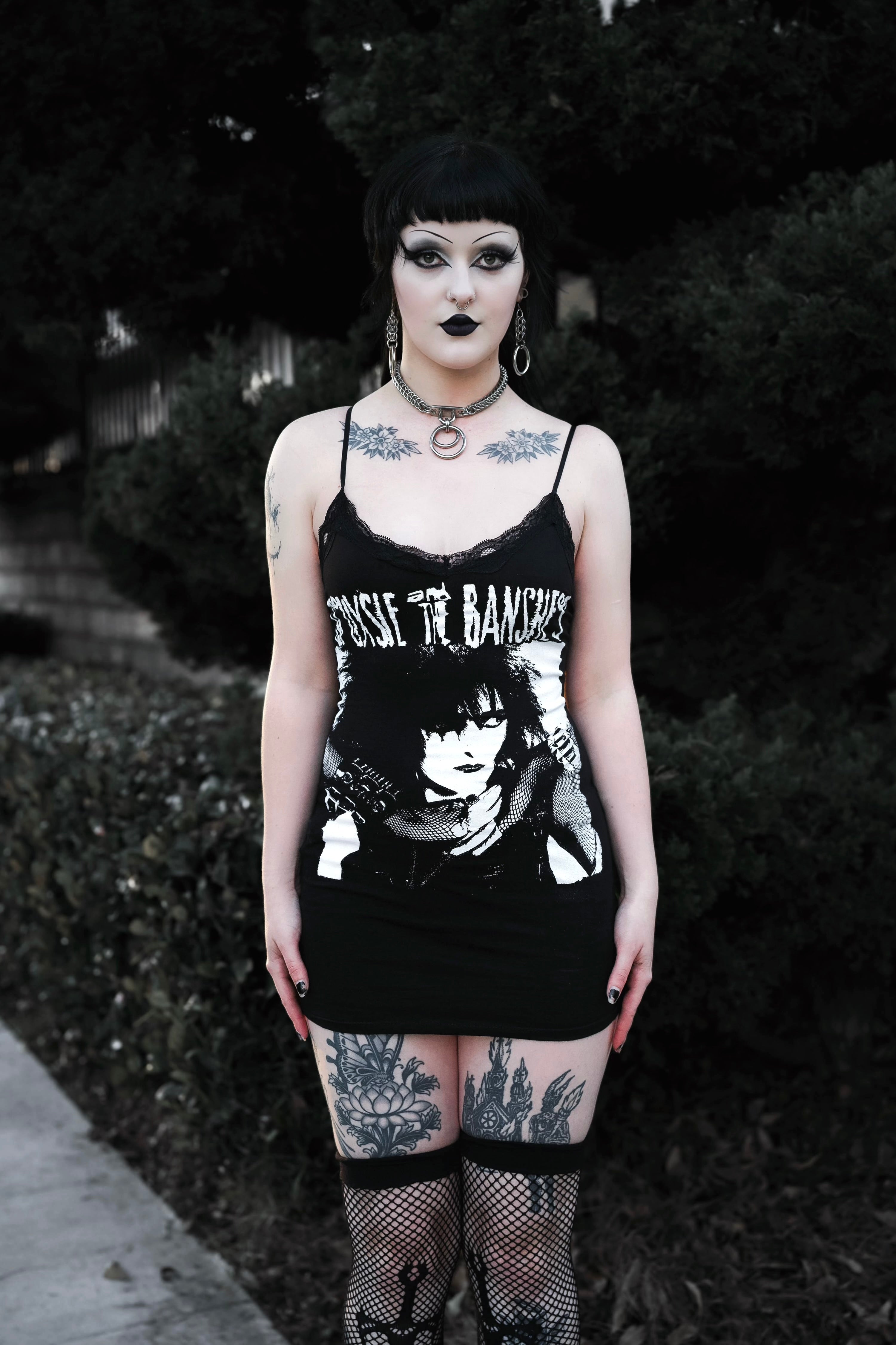 Vera's Eyecandy Siouxsie and the Banshees Lace Strap Dress