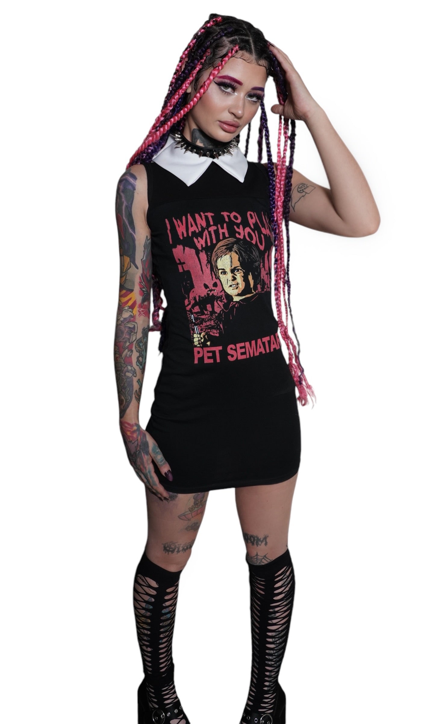 Vera's Eyecandy Pet Sematary Collar Horror Dress
