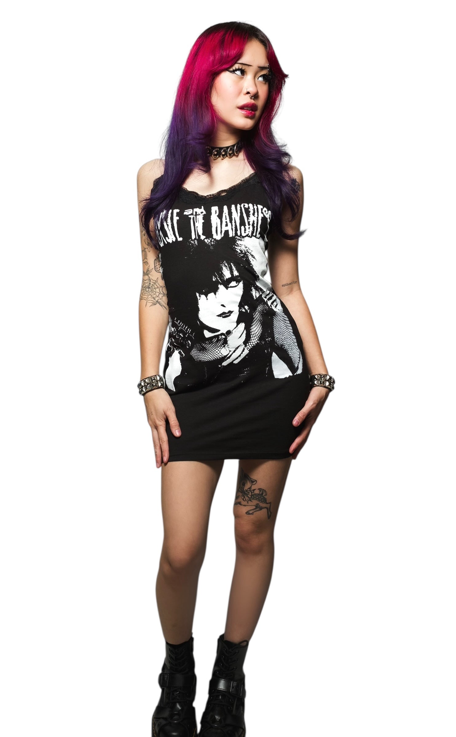 Vera's Eyecandy Siouxsie and the Banshees Lace Strap Dress