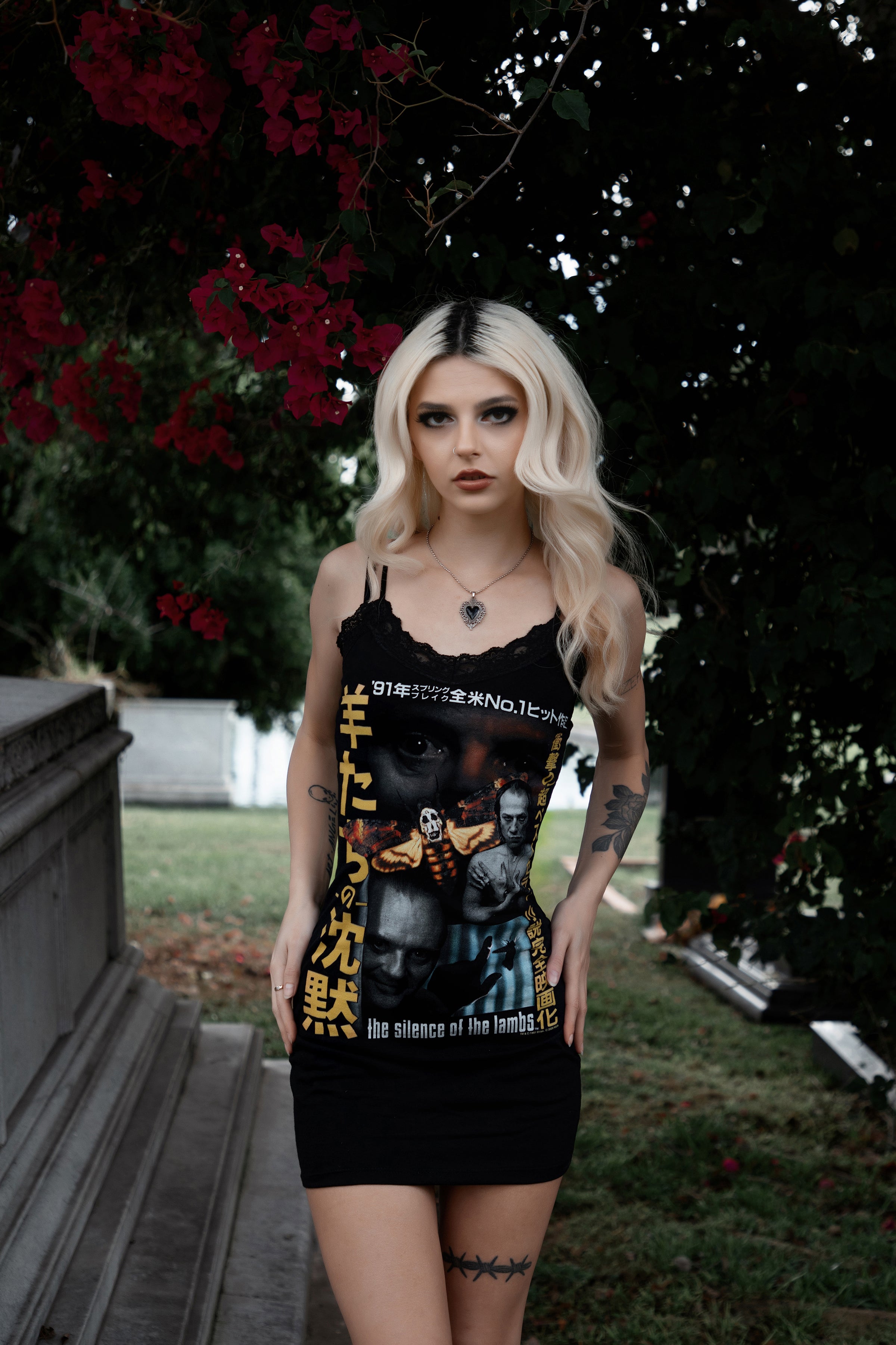 Vera's Eyecandy The Silence of The Lambs Lace Strap Dress