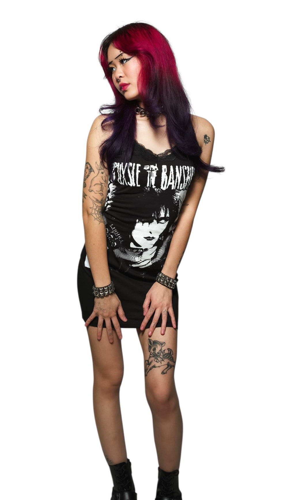 Vera's Eyecandy Siouxsie and the Banshees Lace Strap Dress