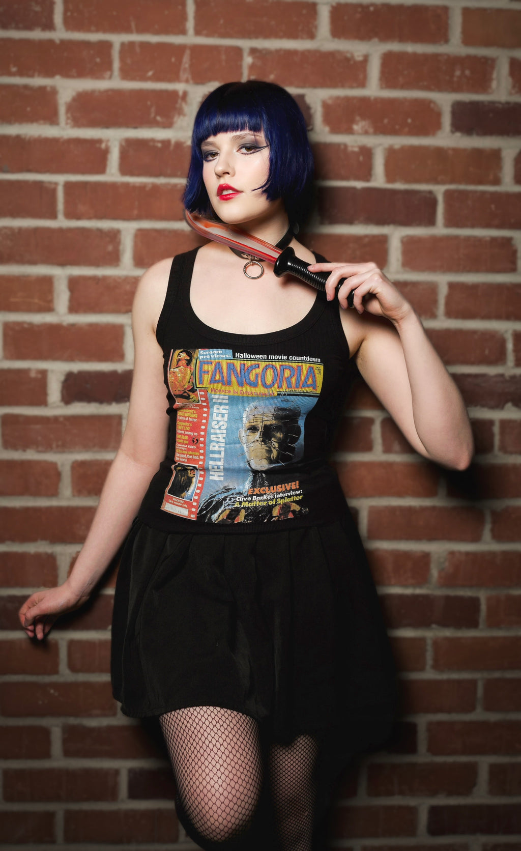 Vera's Eyecandy Pinhead X Fangoria Ribbed Tank Top