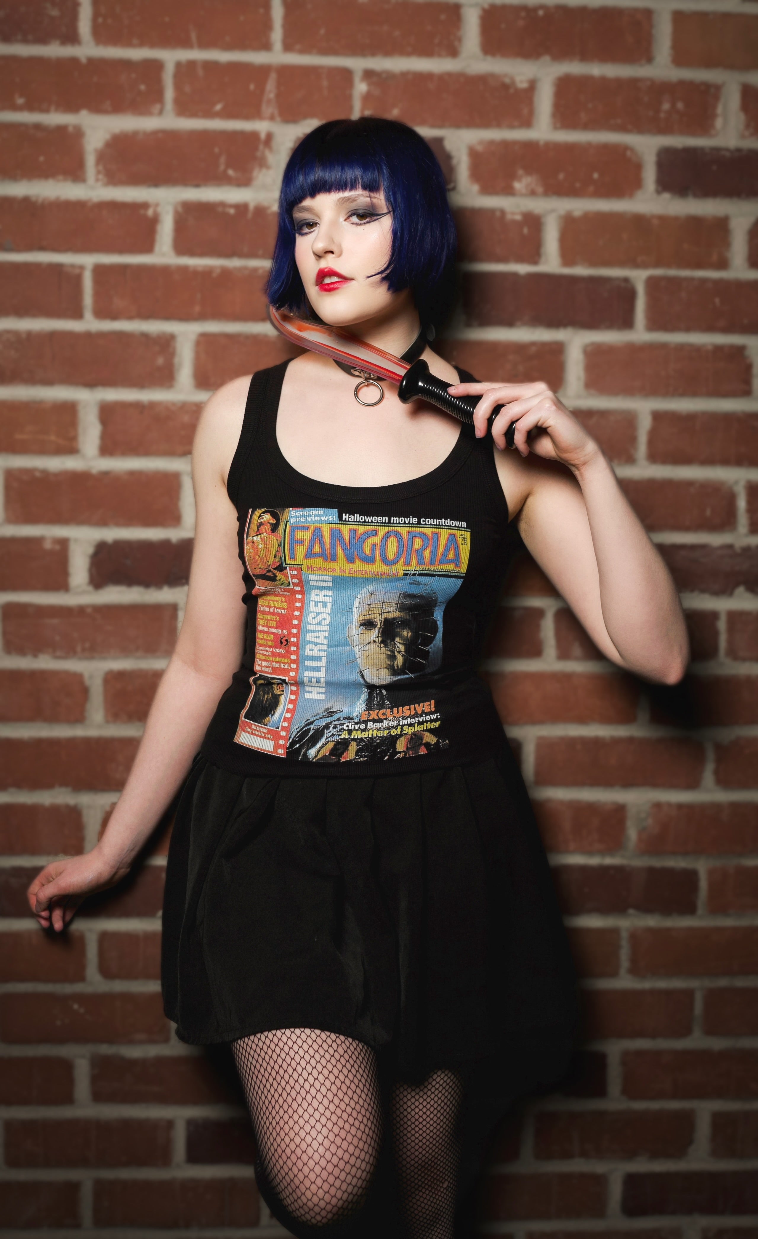 Vera's Eyecandy Pinhead X Fangoria Ribbed Tank Top