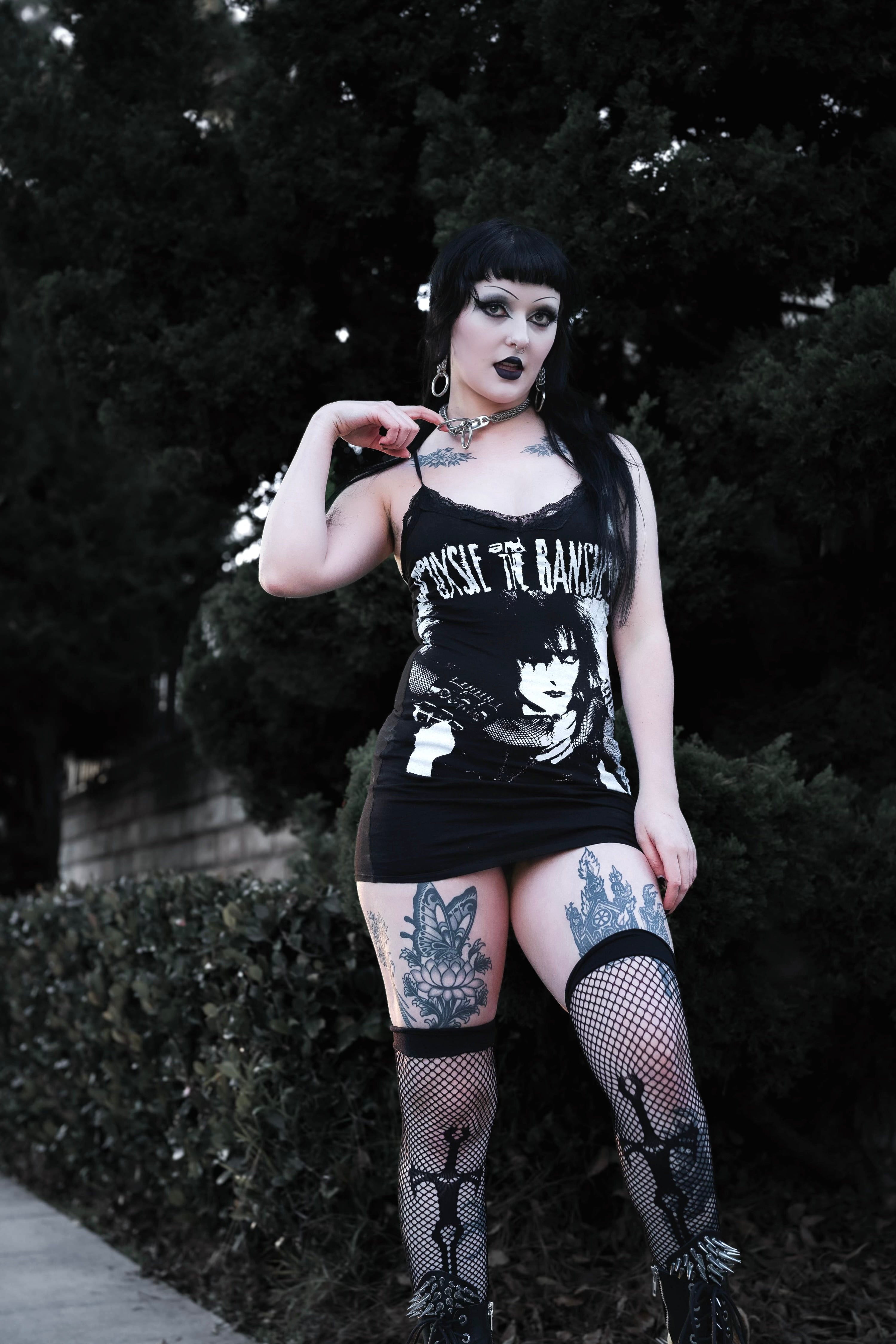 Vera's Eyecandy Siouxsie and the Banshees Lace Strap Dress