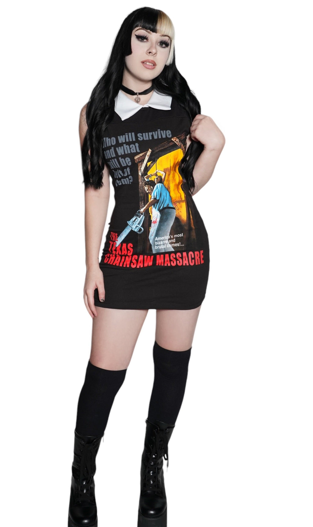 Vera's Eyecandy Texas Chainsaw Massacre Collar Dress