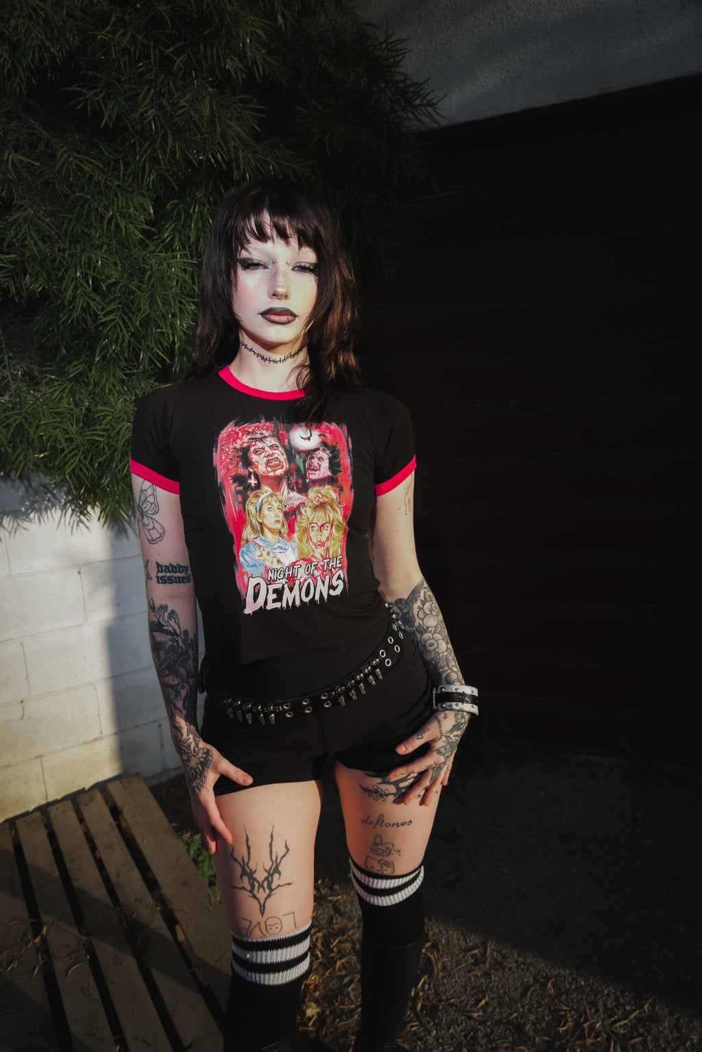 Vera's Eyecandy Night of the Demons Ringer Tee