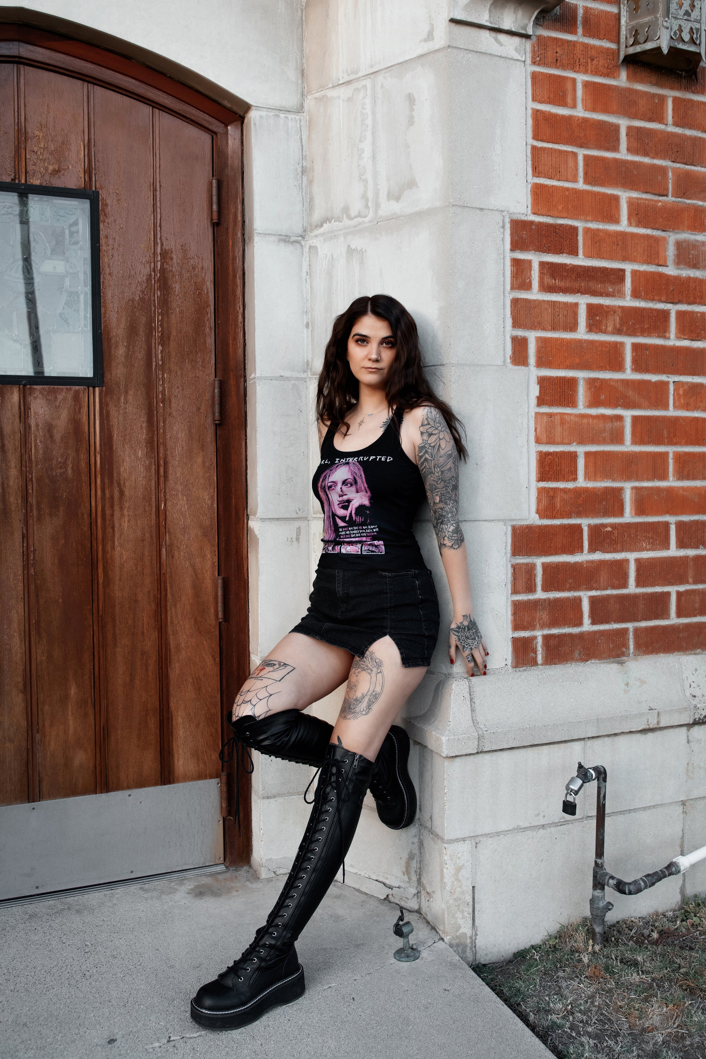 Vera's Eyecandy Girl Interrupted Ribbed Tank Top