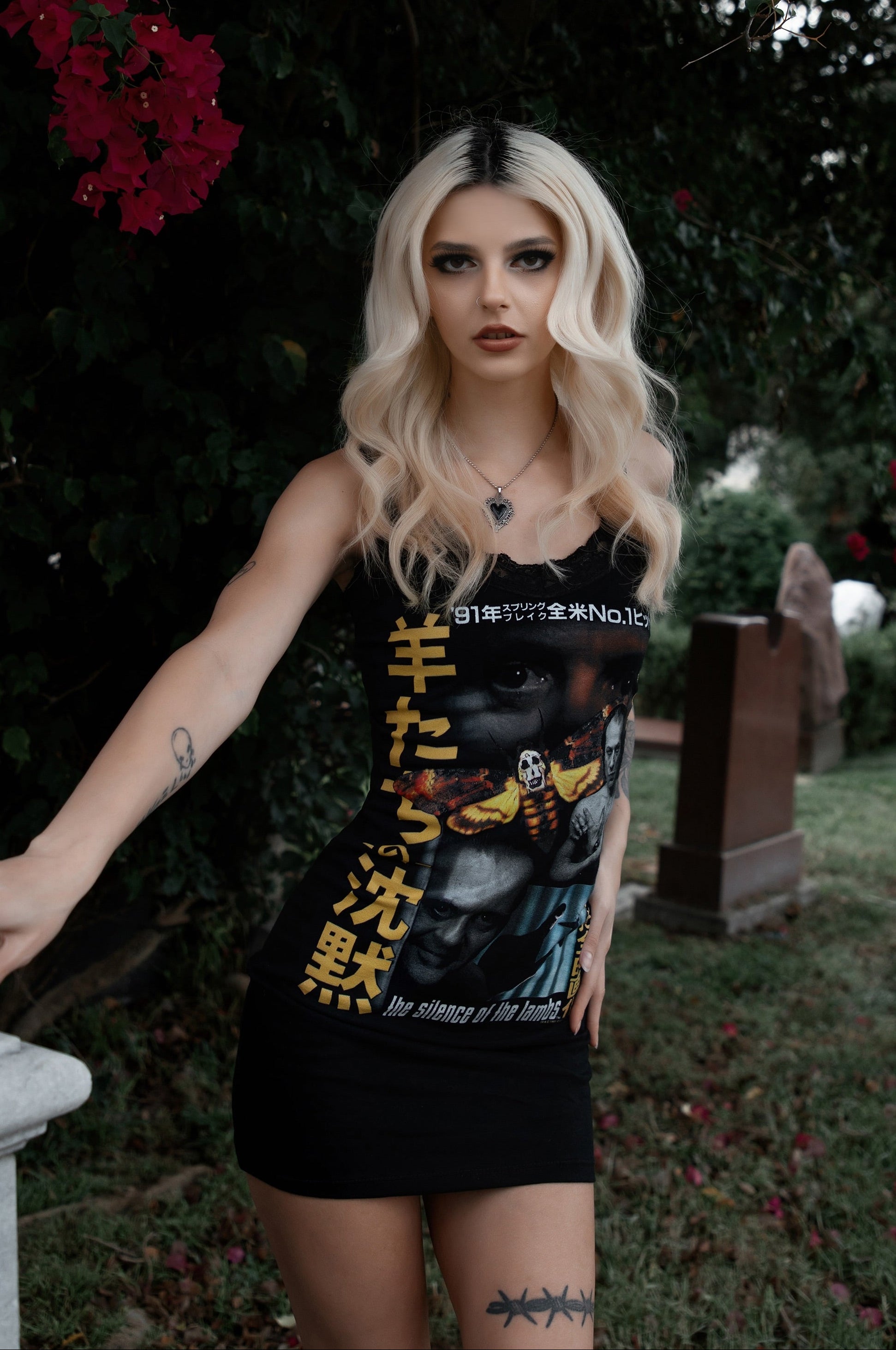 Vera's Eyecandy The Silence of The Lambs Lace Strap Dress