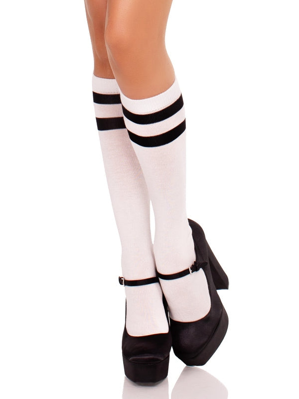 Leg Avenue Jolie Athletic Knee High Stripe Socks