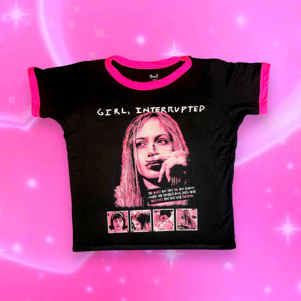 Vera's Eyecandy Girl Interrupted Ringer Tee