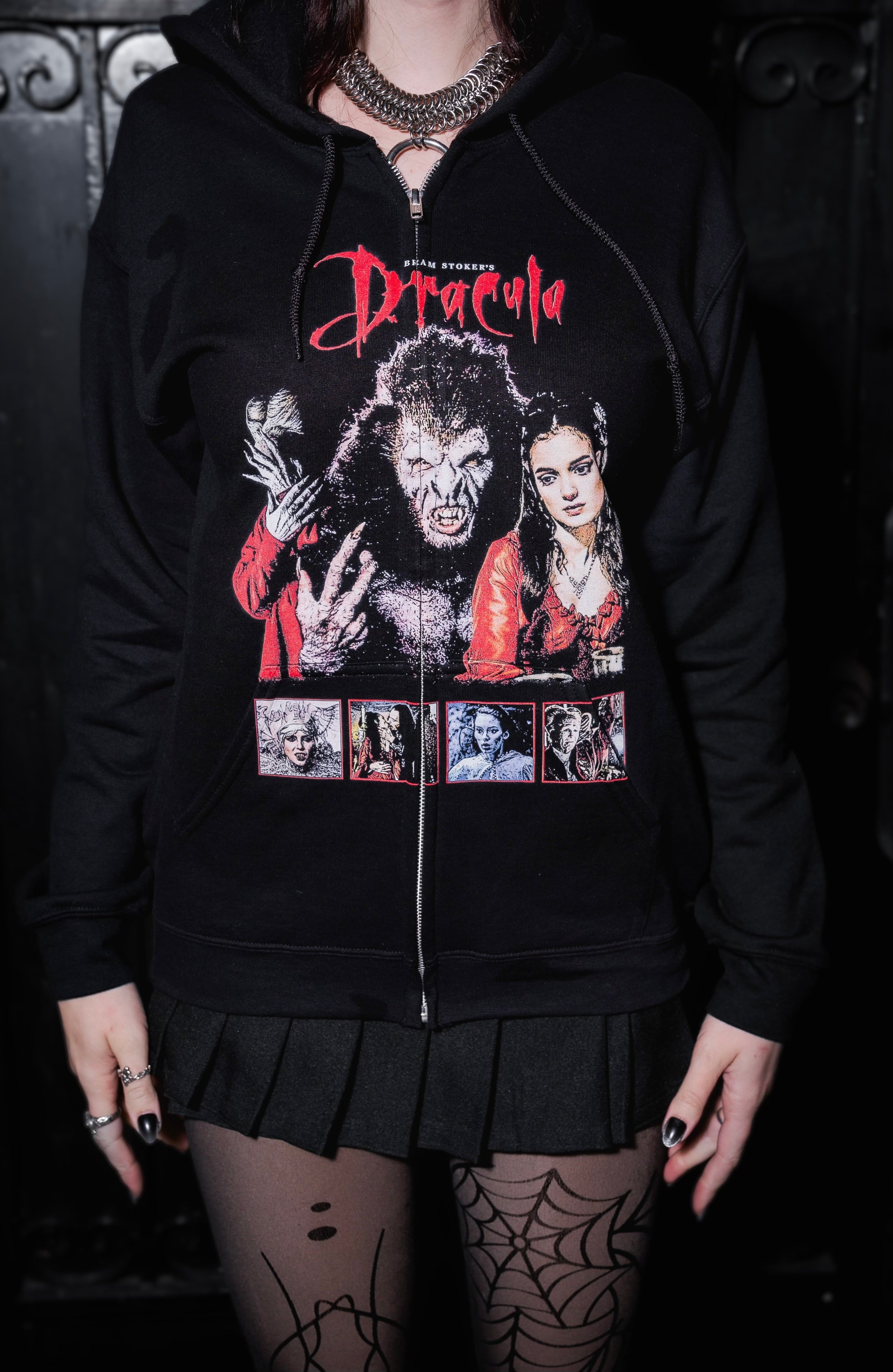 Vera's Eyecandy Dracula Movie Unisex Zipped Hoodie