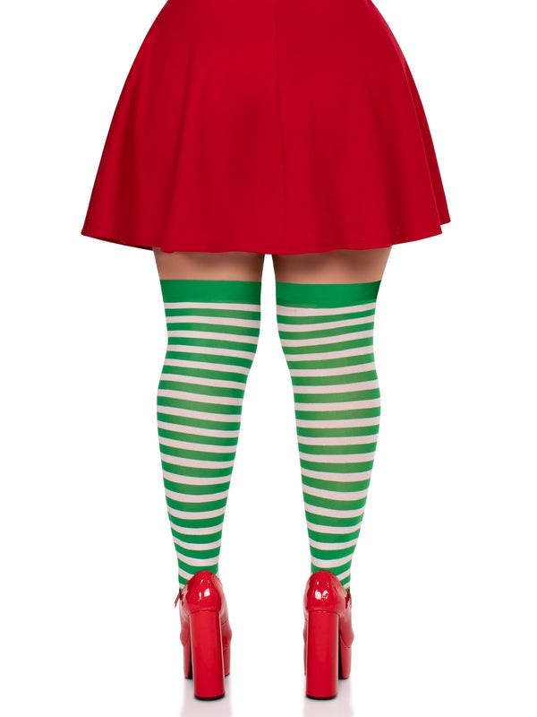 Leg Avenue Cari Plus Striped Socks