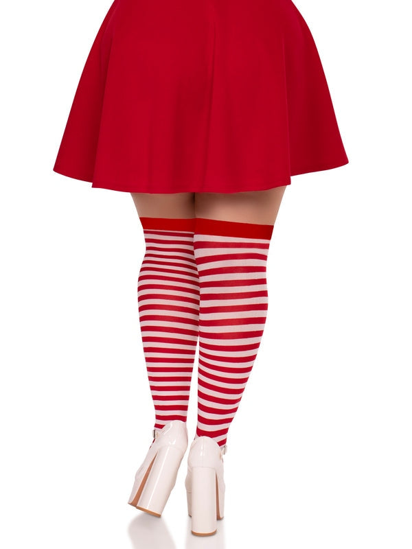 Leg Avenue Cari Plus Striped Socks