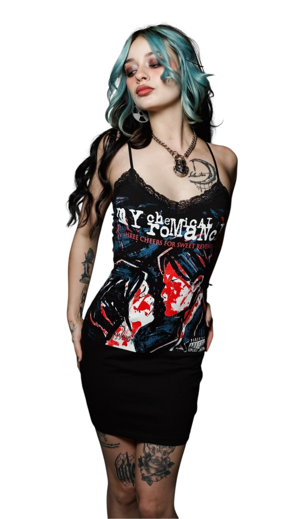Vera's Eyecandy My Chemical Romance Lace Strap Dress