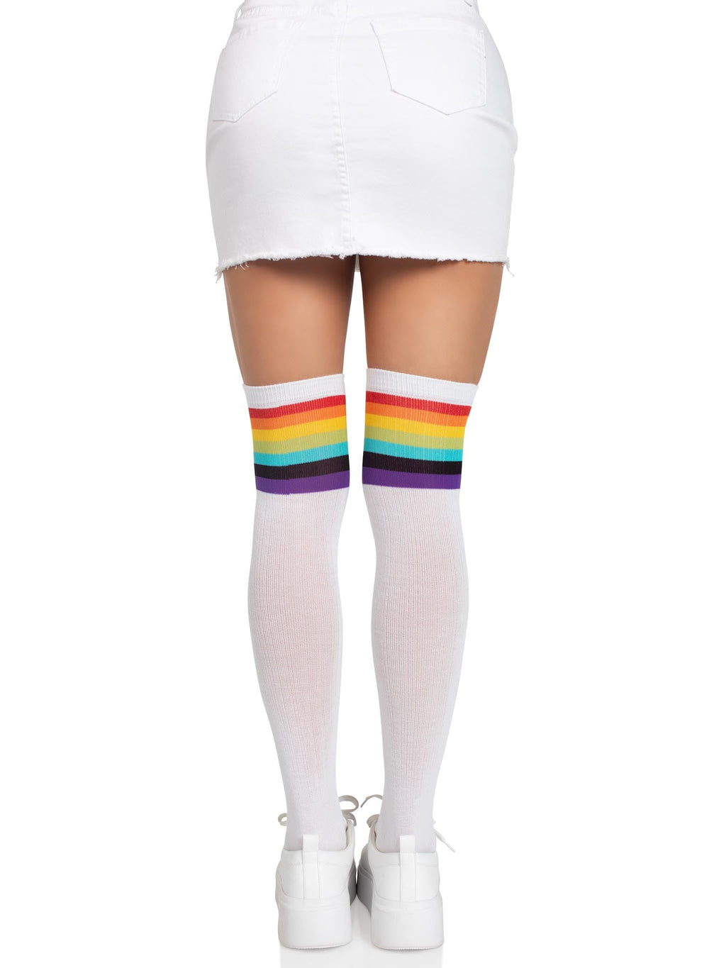 Leg Avenue Nia Rainbow Thigh High Stocking Socks