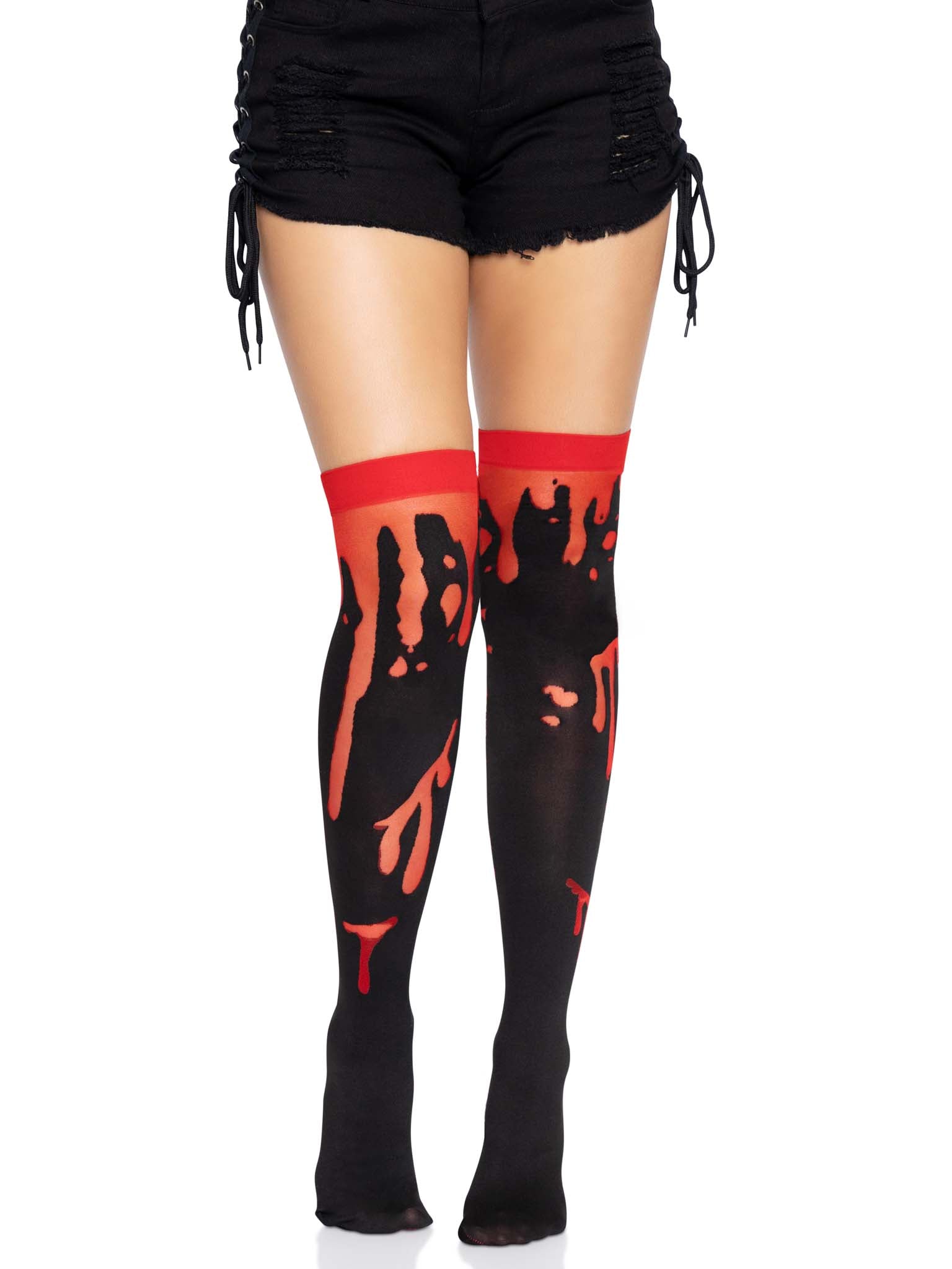 Leg Avenue Horror Splatter Thigh Highs