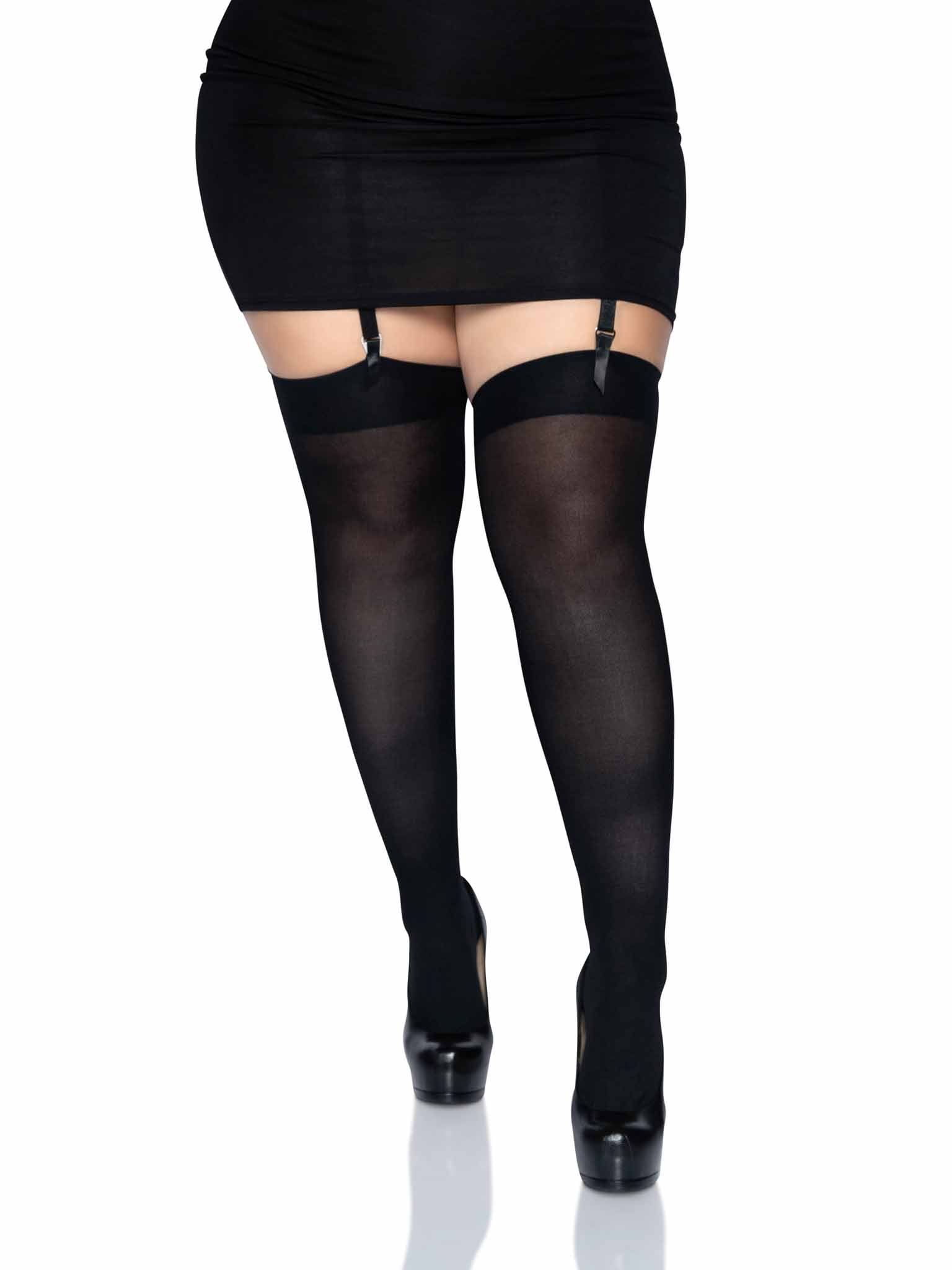 Leg Avenue Plus Luna Thigh High Stockings
