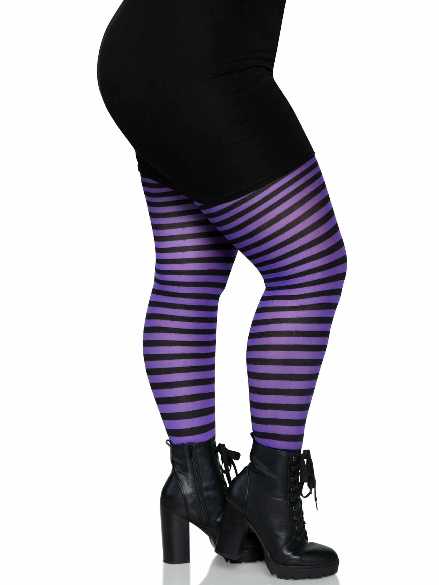 Leg Avenue Jada Striped Women's Tights 2 Sizes