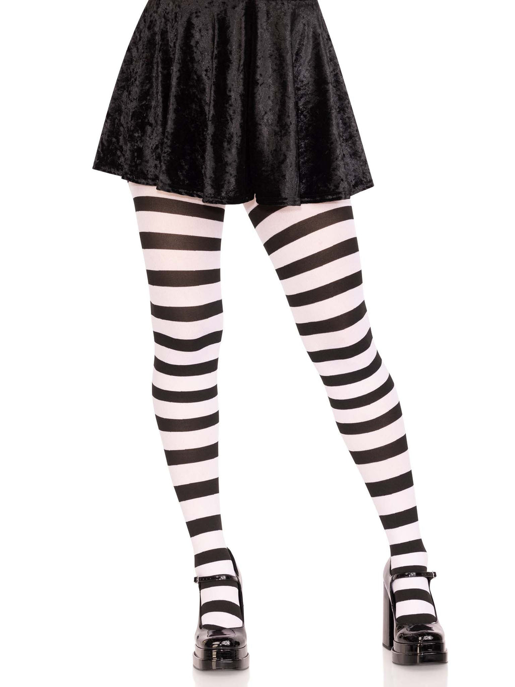 Leg Avenue Darby Striped Opaque Tights
