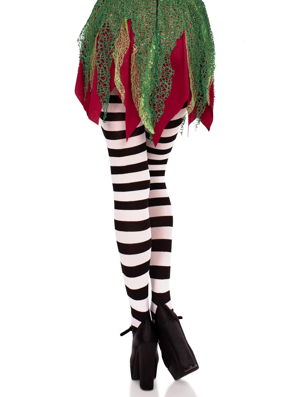 Leg Avenue Darby Striped Opaque Tights