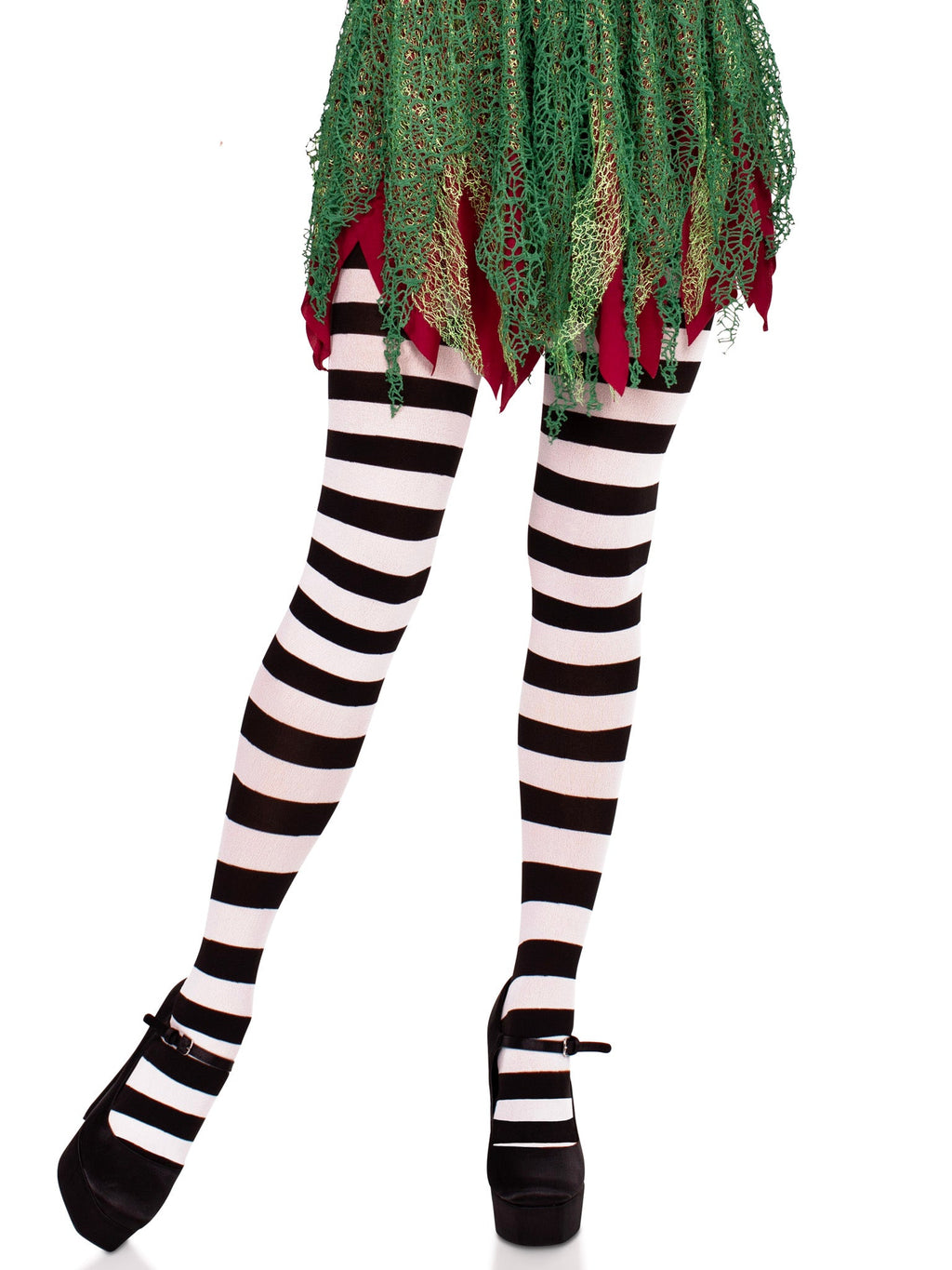 Leg Avenue Darby Striped Opaque Tights