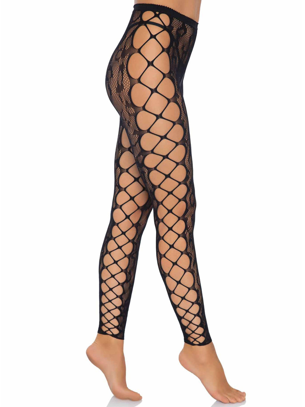 Leg Avenue Lexi Leopard Footless Tights