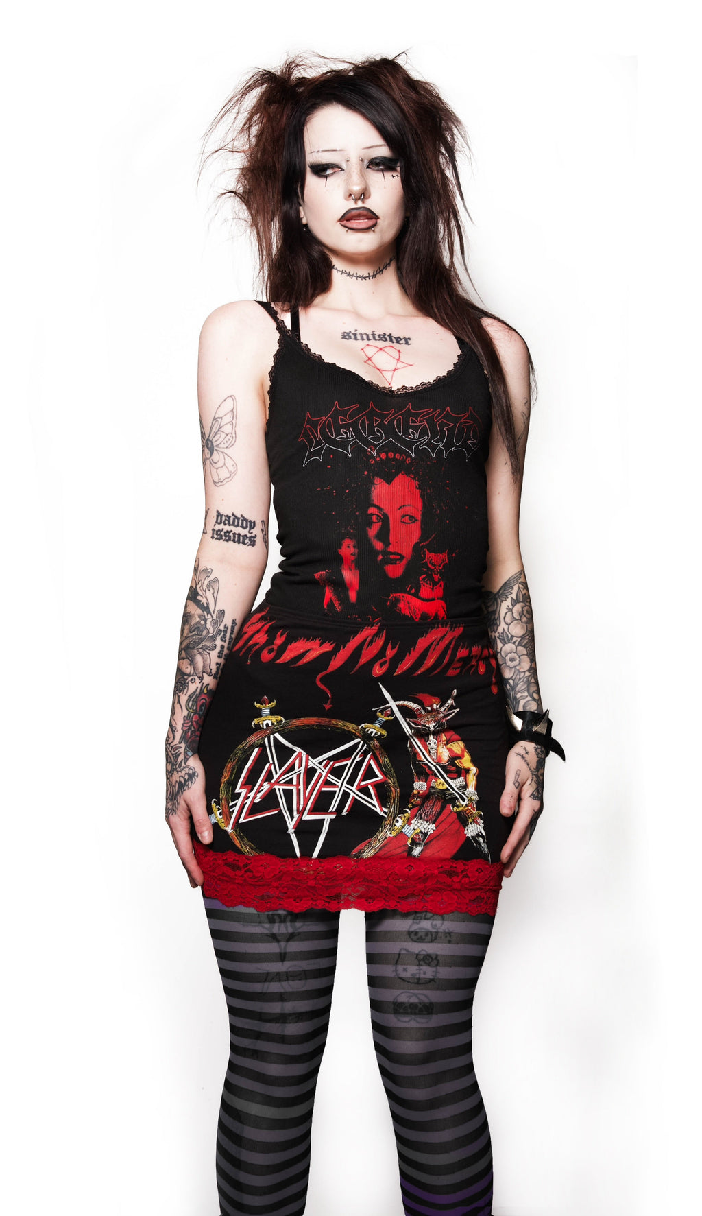 Vera's Eyecandy Legend Princess Lili Ribbed Lace Camisole Tank Top