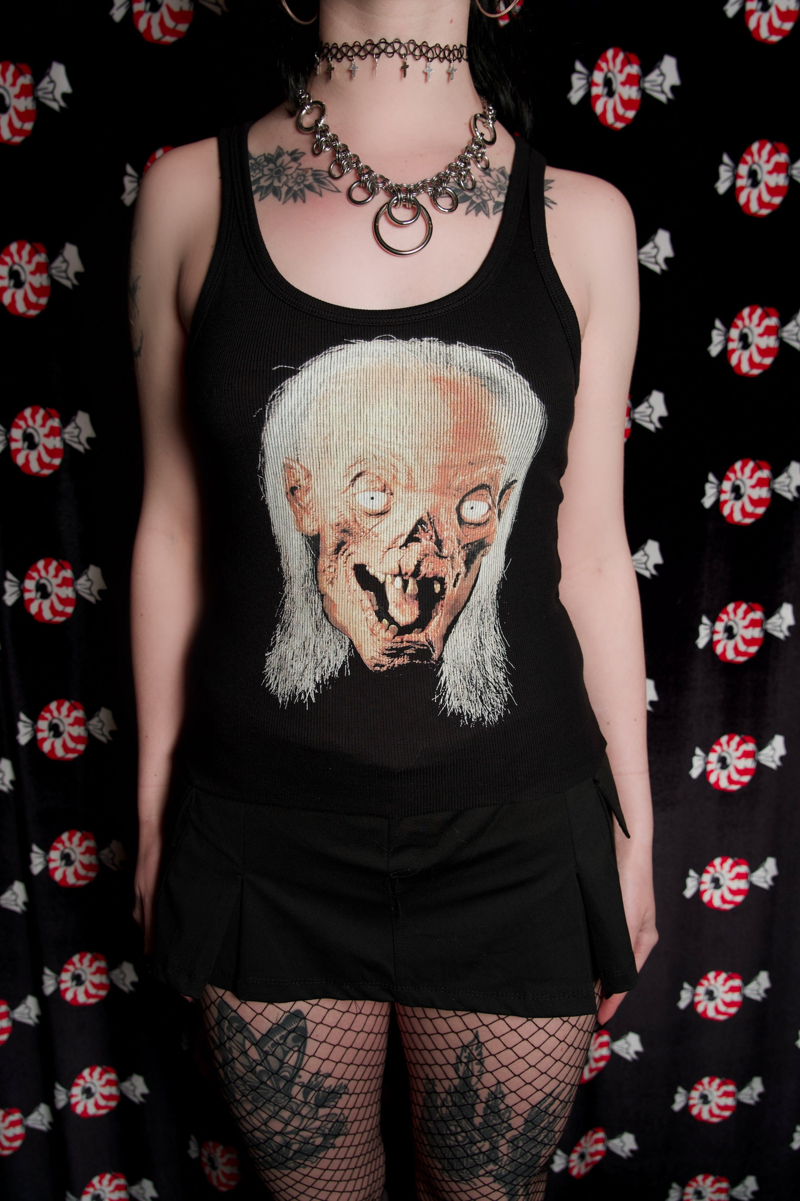 Vera's Eyecandy Crypt-Keeper Ribbed Tank Top