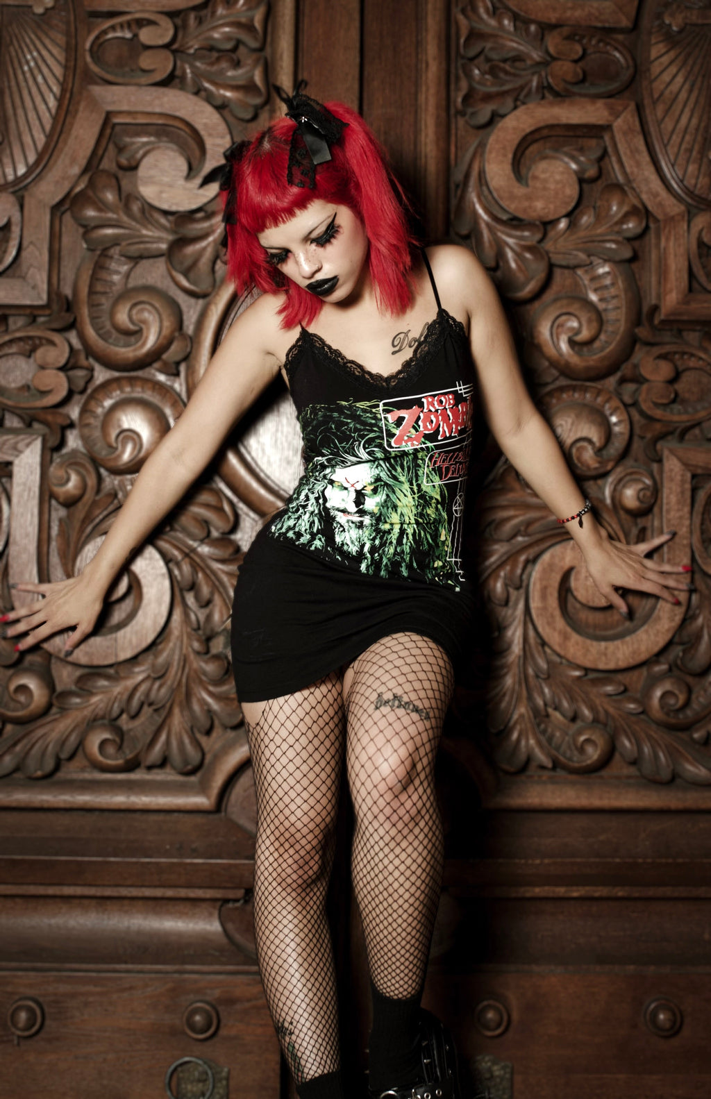 Vera's Eyecandy Rob Zombie Lace Strap Dress