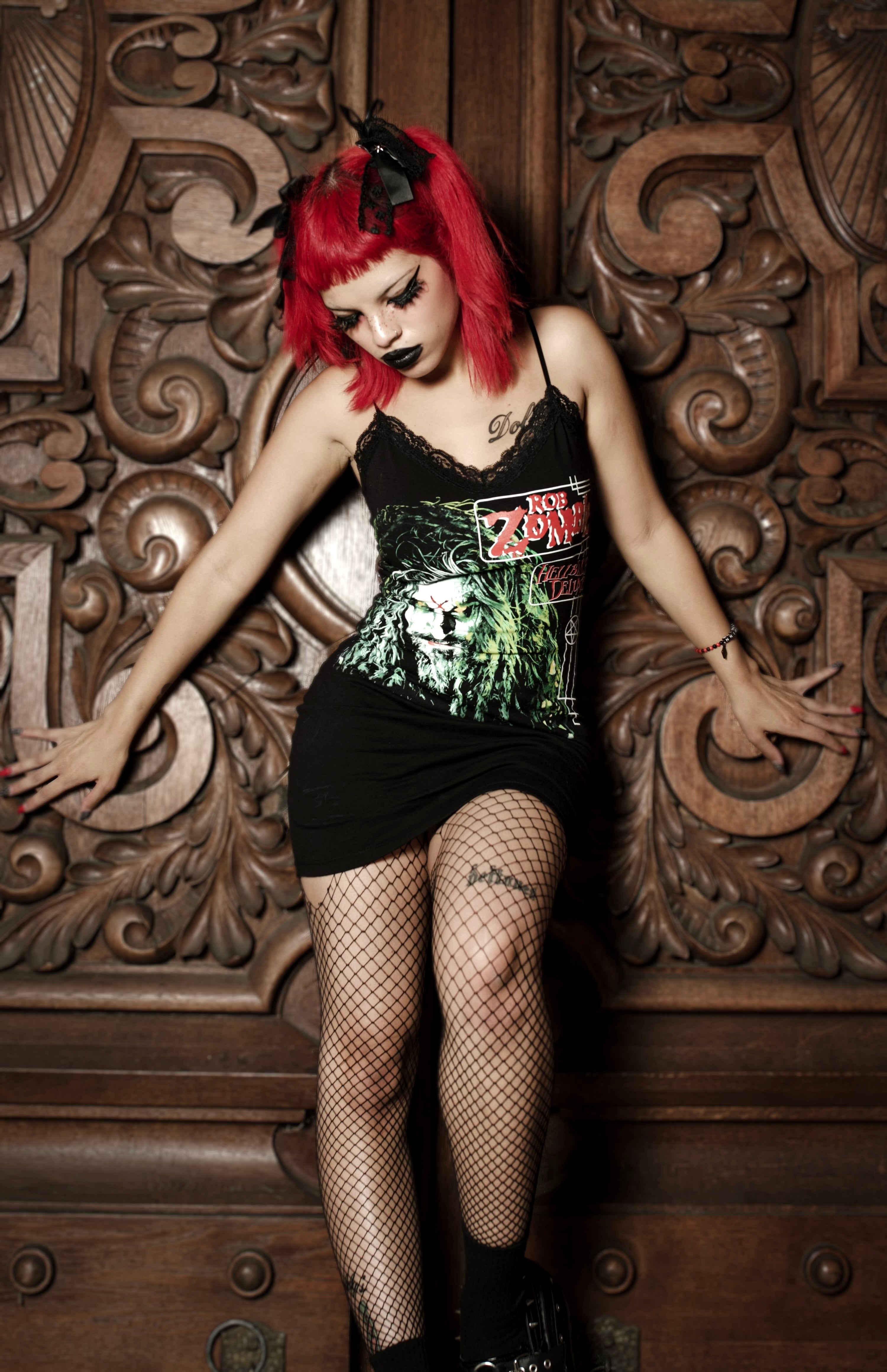 Vera's Eyecandy Rob Zombie Lace Strap Dress