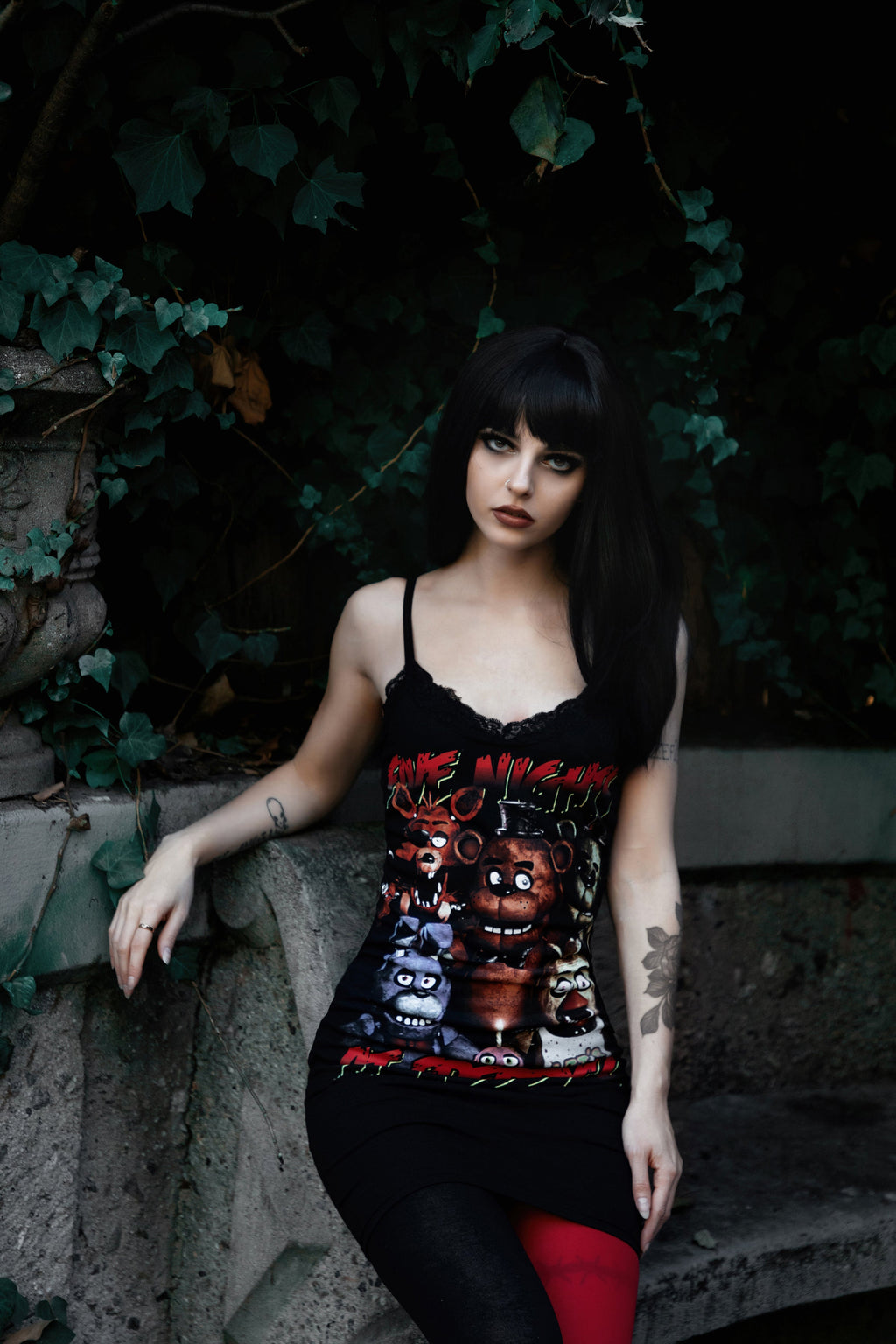 Vera's Eyecandy Five Nights at Freddy's Lace Strap Dress
