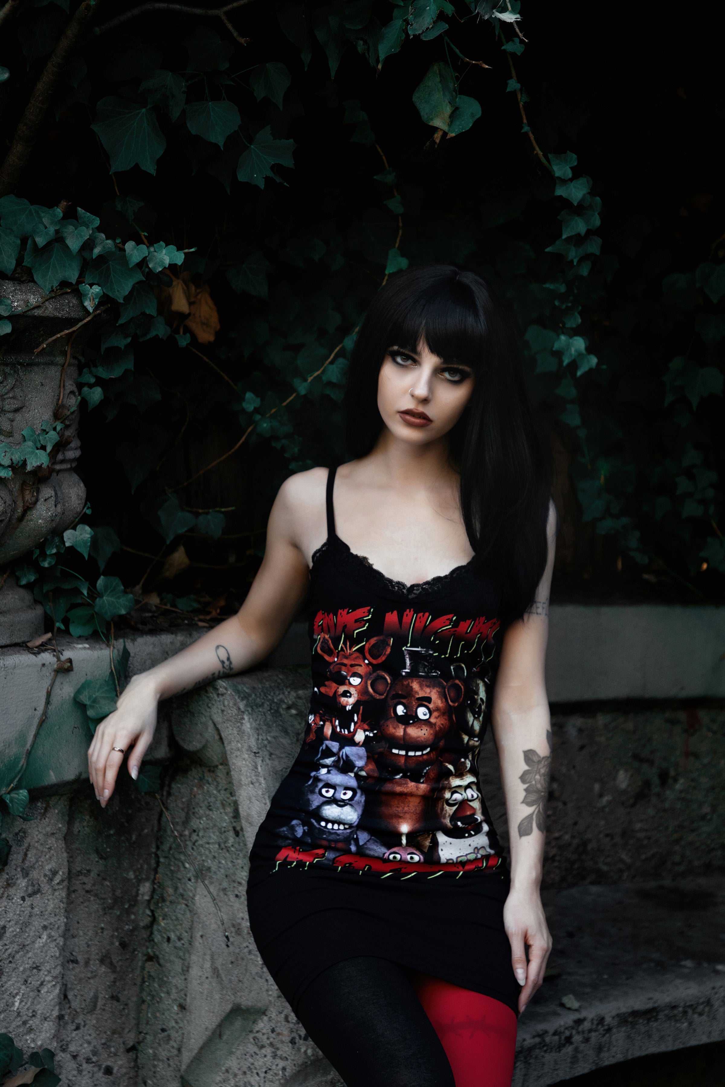Vera's Eyecandy Five Nights at Freddy's Lace Strap Dress