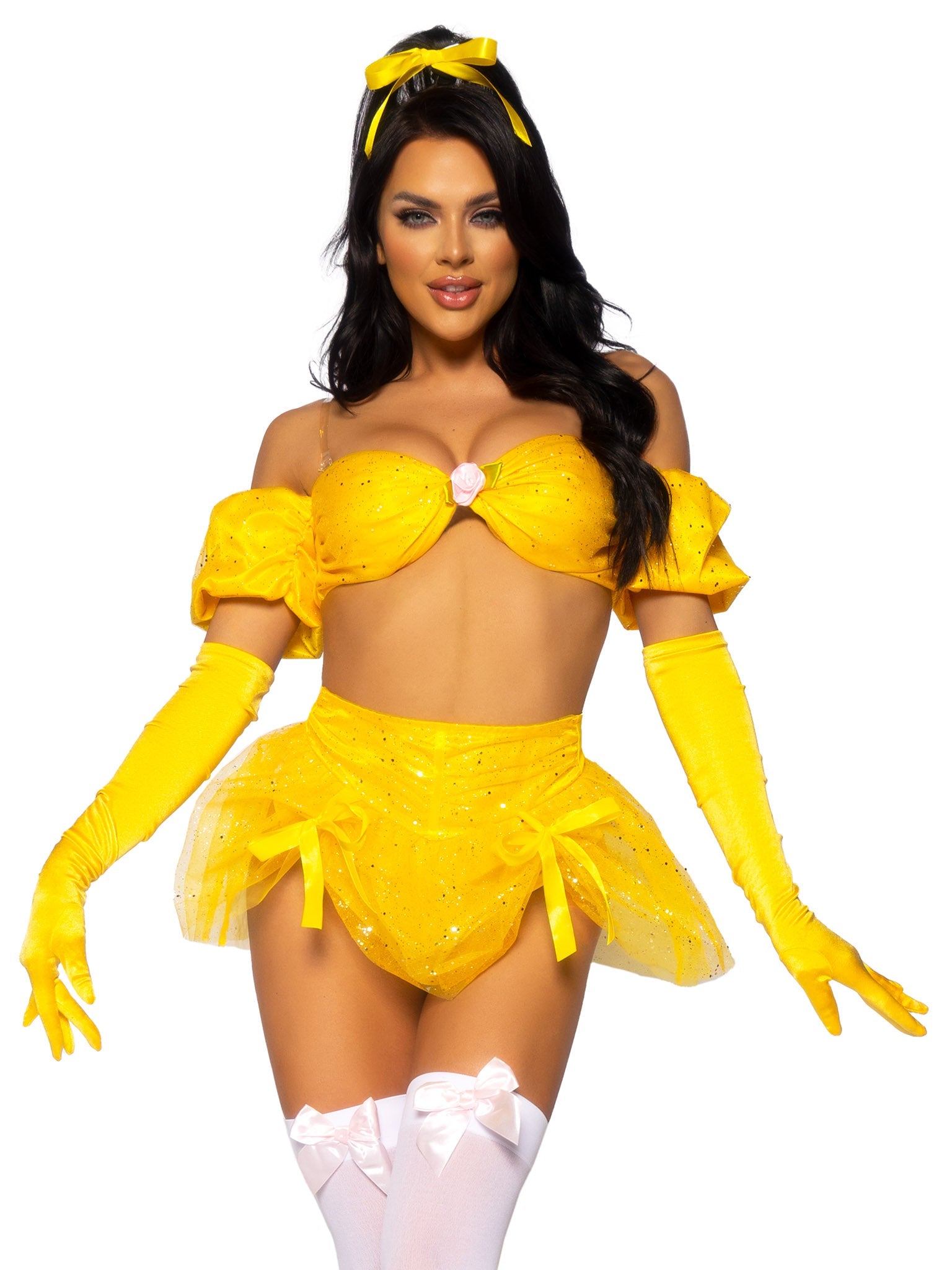 Leg Avenue Extra Long Opera Length Satin Gloves