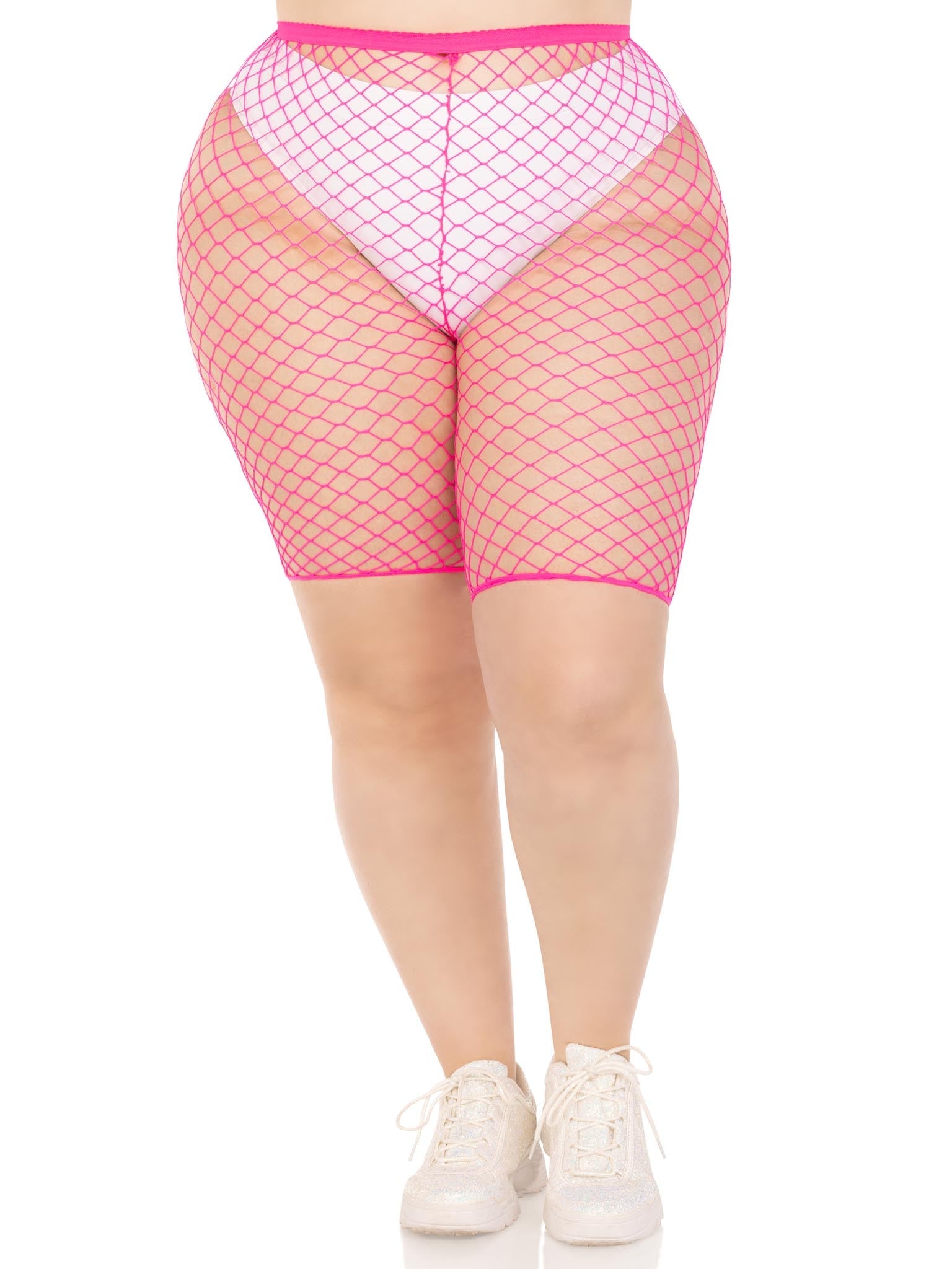Leg Avenue Troublemaker Fishnet Biker Shorts