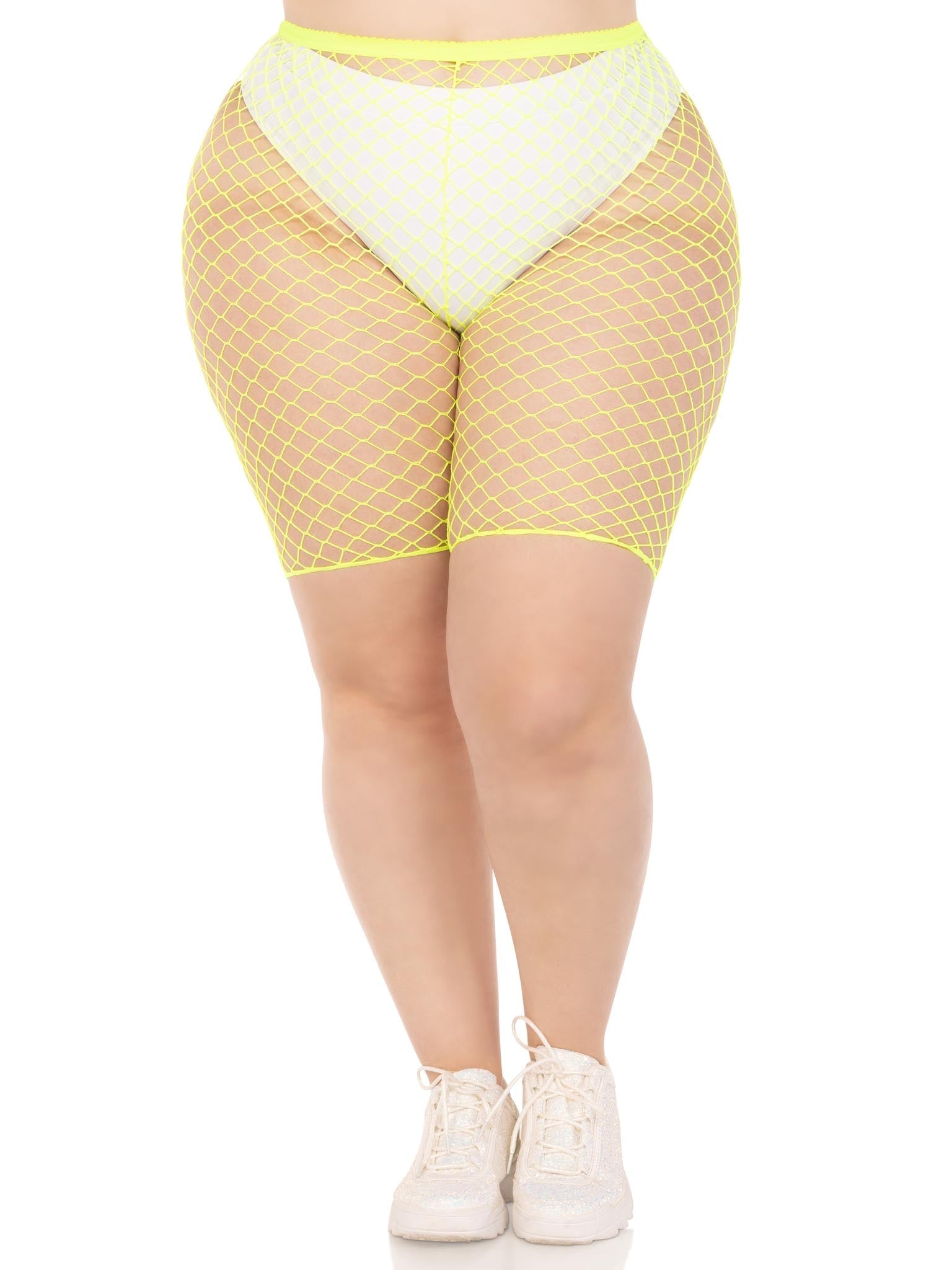 Leg Avenue Troublemaker Fishnet Biker Shorts