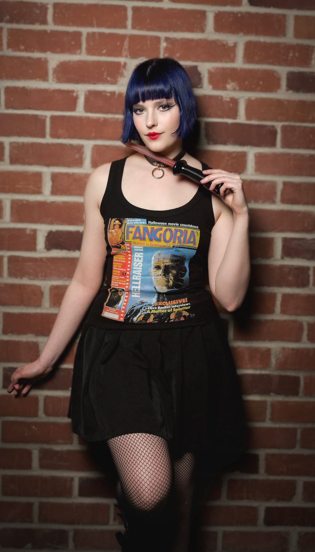 Vera's Eyecandy Pinhead X Fangoria Ribbed Tank Top