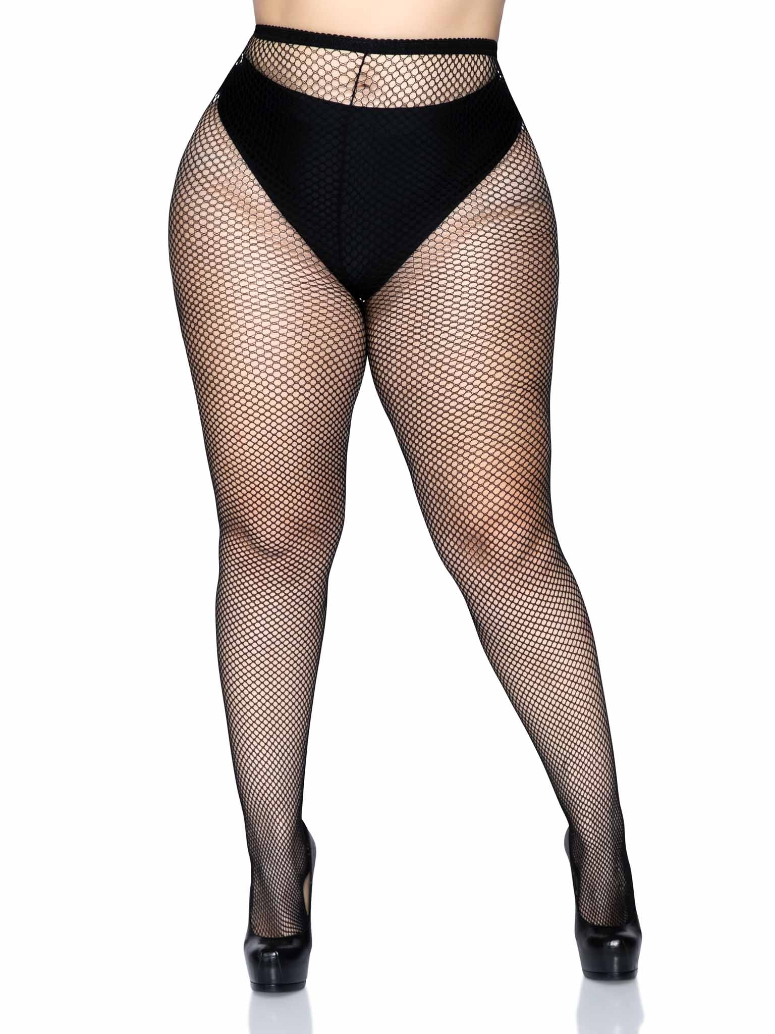 Leg Avenue Risa Nylon Fishnet Tights 2 Sizes