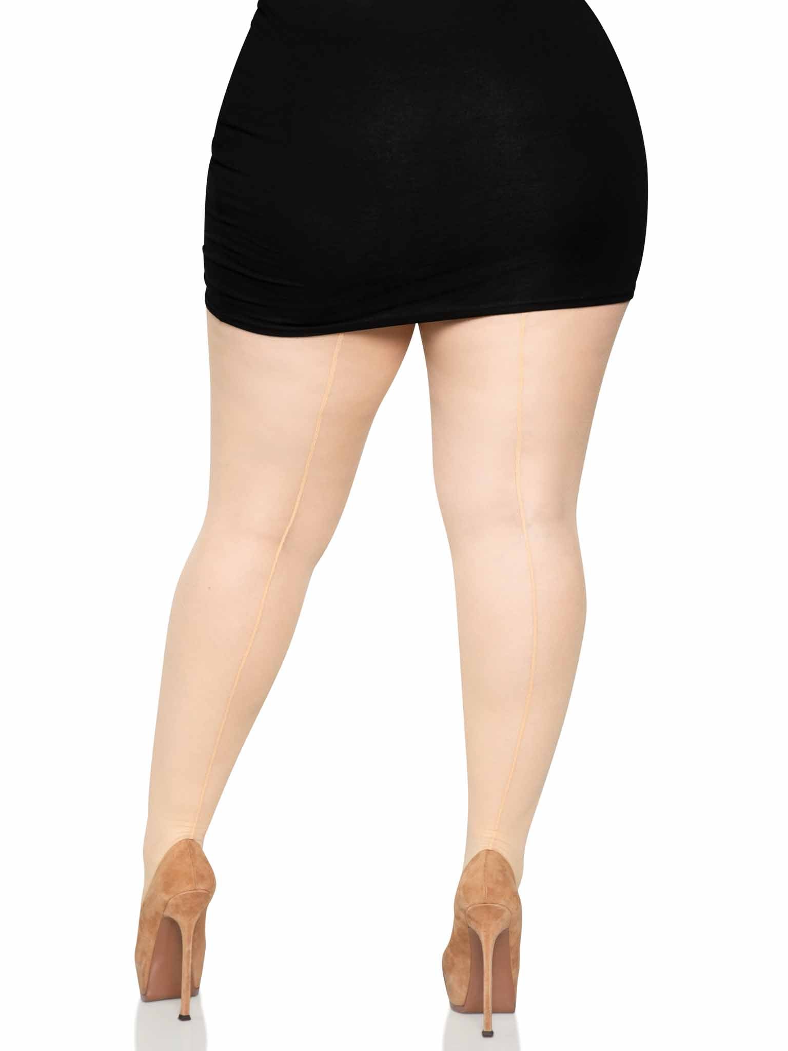 Leg Avenue Cadi Sheer Backseam Pantyhose 2 sizes