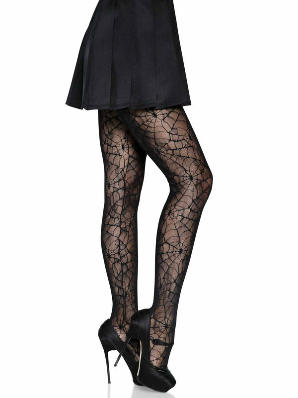 Leg Avenue Gothic Spiderweb Lace Tights